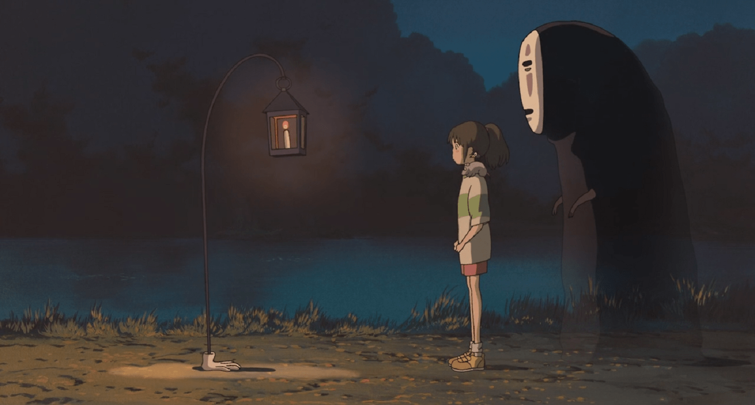 1480x795 #anime, #Studio Ghibli, #anime girls, #Haku, #Chihiro, #Spirited Away, wallpaper