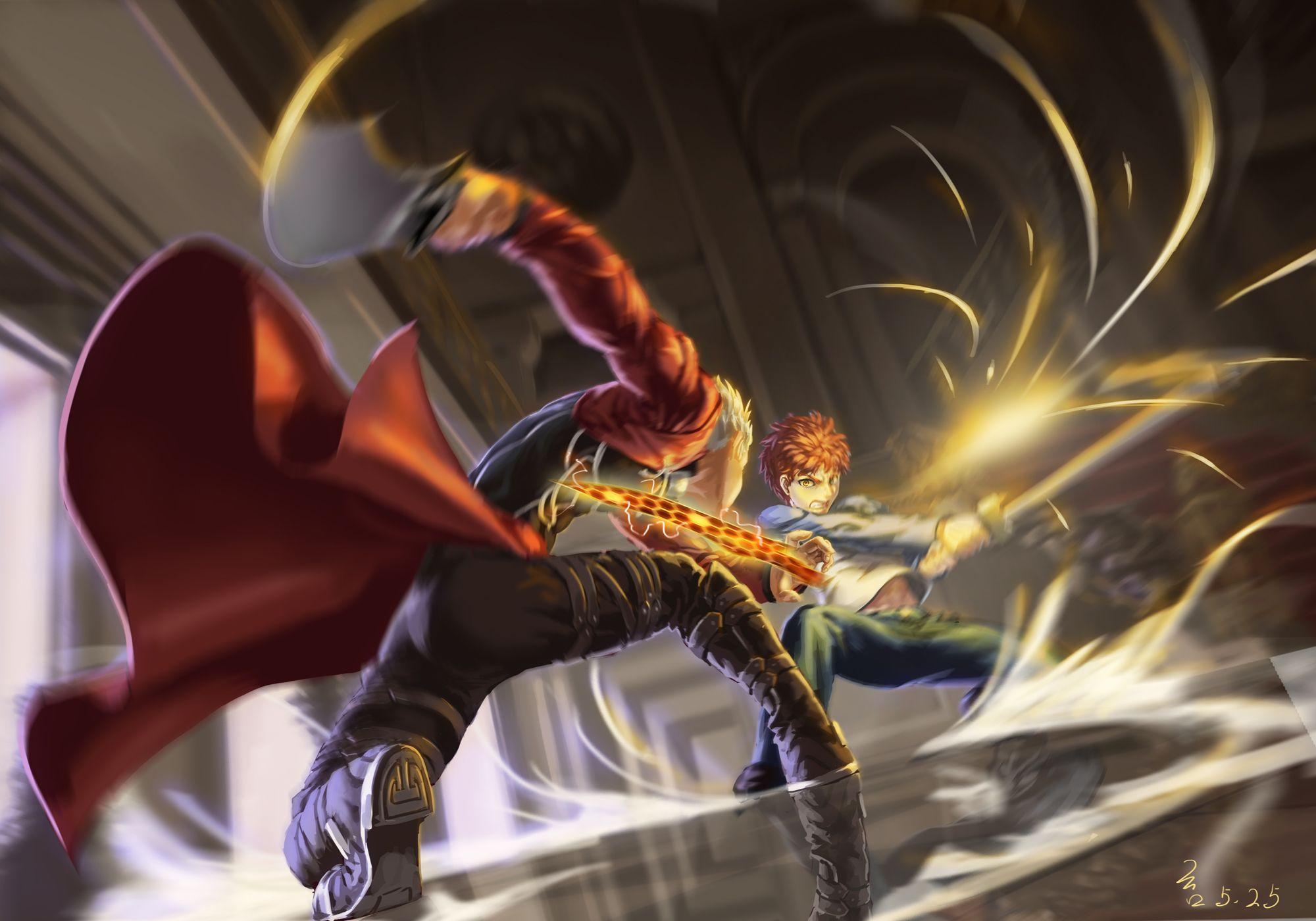2000x1400 Archer Fate Stay Night Shirou Emiya Wallpaper:2000x1400
