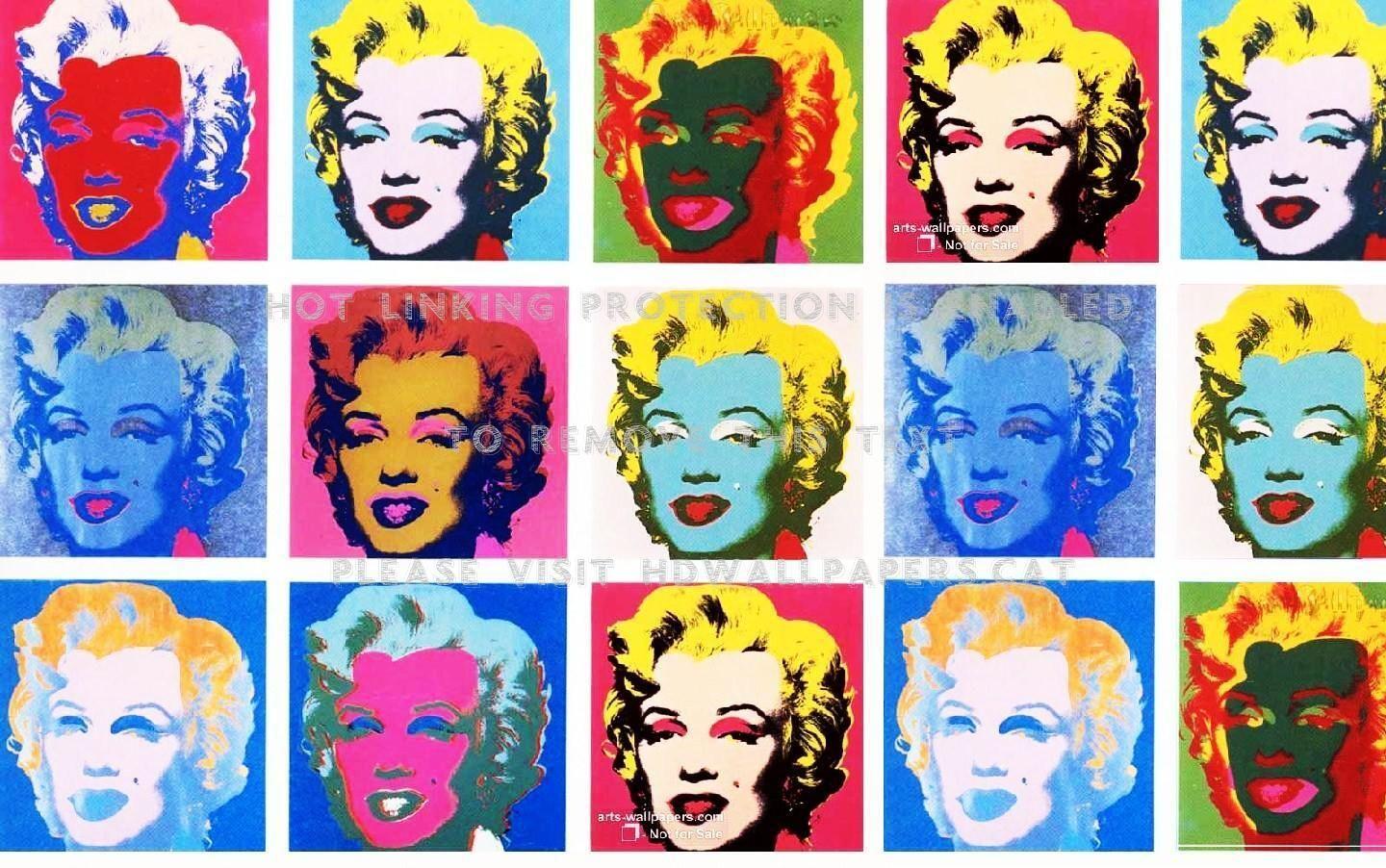 1440x902 warhol marilyn monroe art collage pop