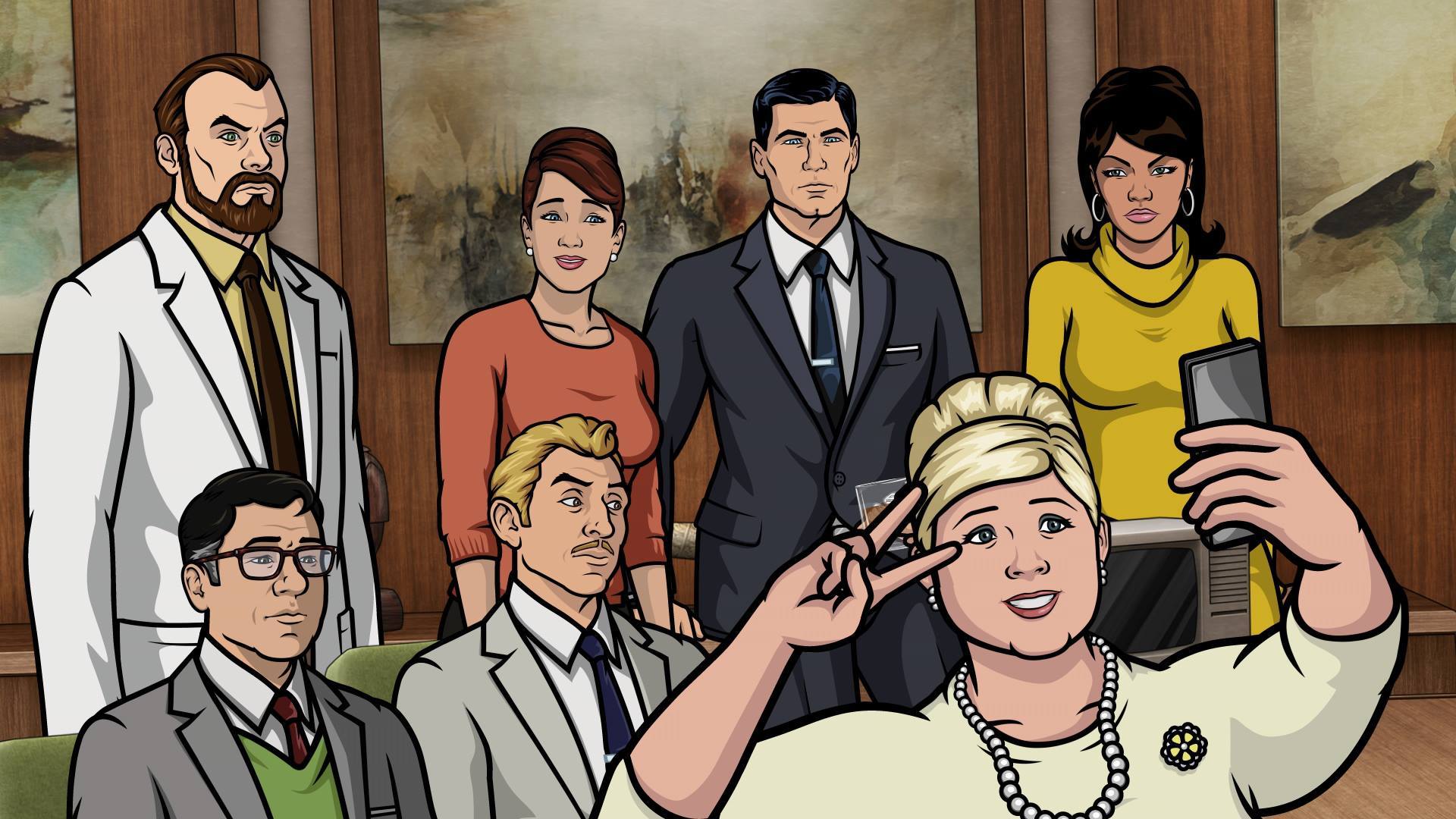 1920x1080 Archer (TV), Cheryl, Cyril Figgis, Dr. Krieger, Lana Kane, Pam Poovey, Sterling Archer HD Wallpaper & Background • 1781 • Wallur