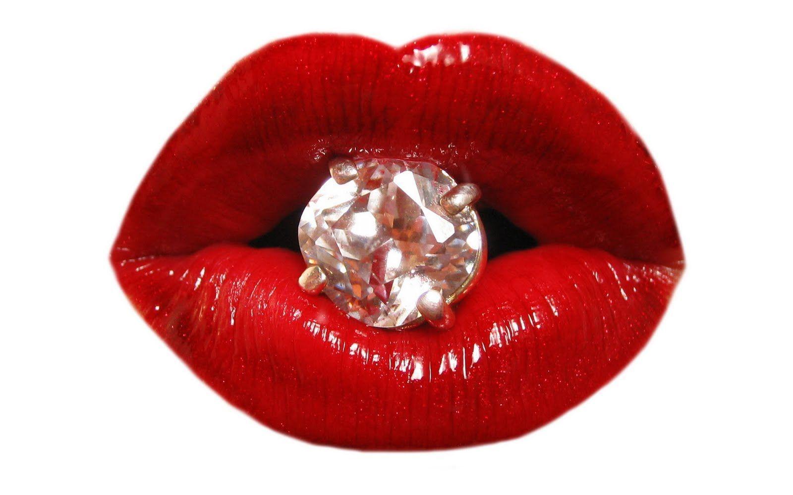 1600x1000 Makeup Diamond Lips Wallpaper