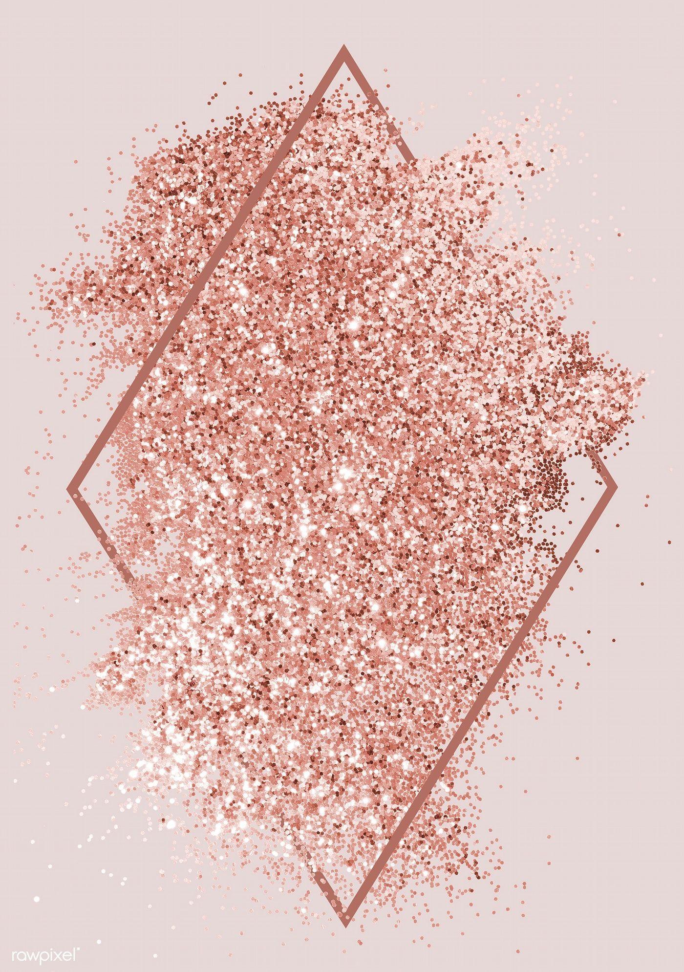 1400x1989 Glitter Pastel Rose Gold Aesthetic Background
