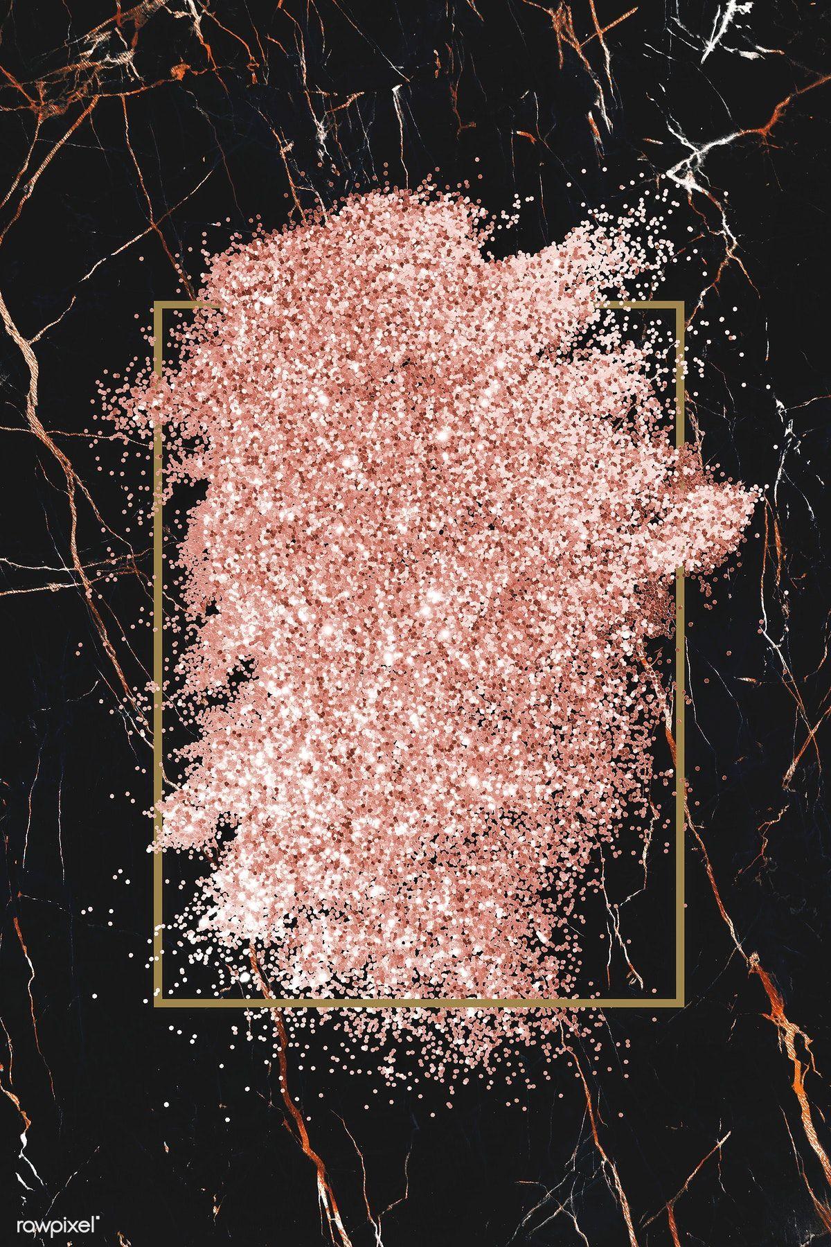 1200x1800 Black And Gold Glitter Wallpaper