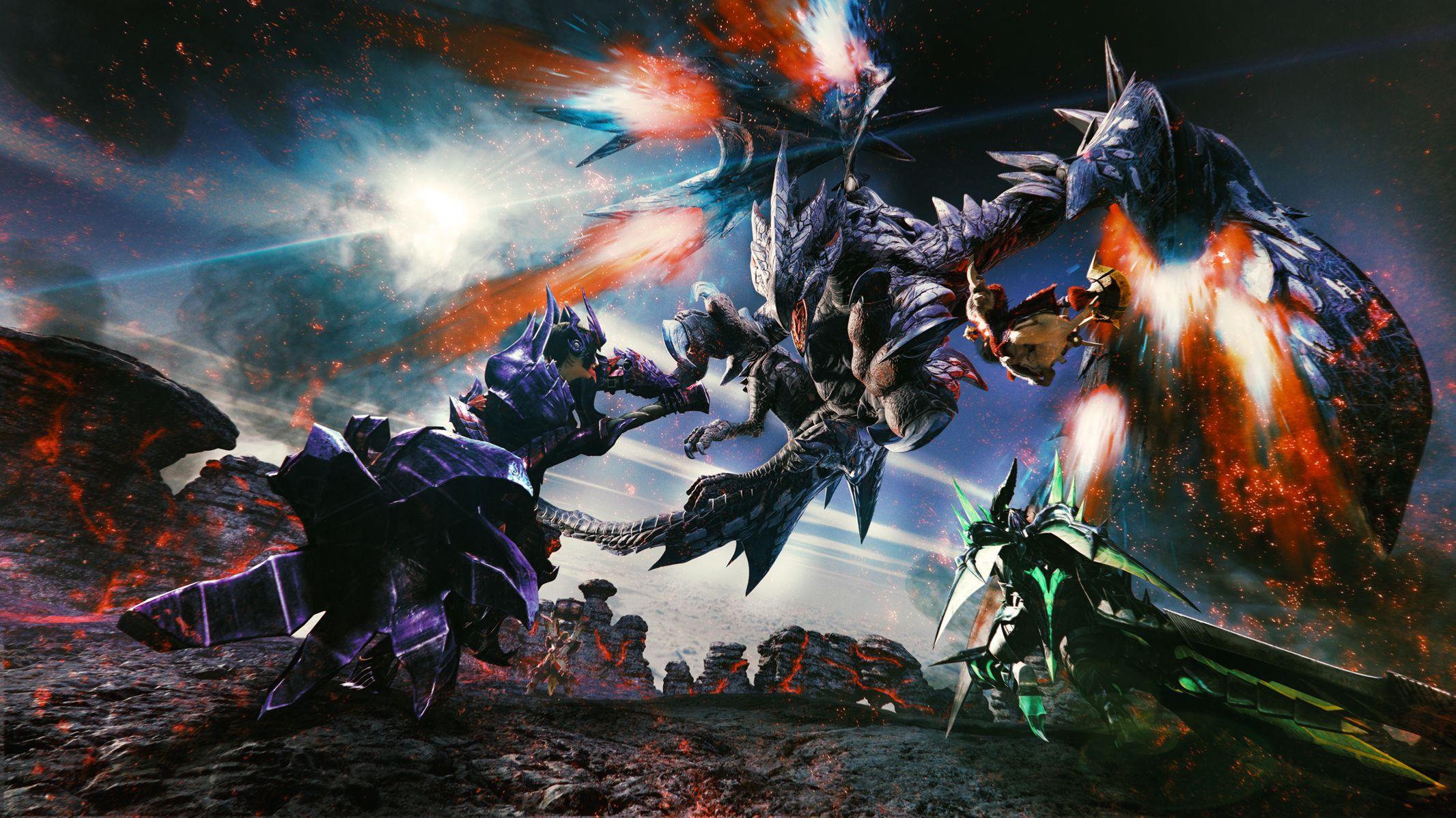 2132x1198 Monster Hunter Double Cross CG Art Hình nền 2132 X 1198