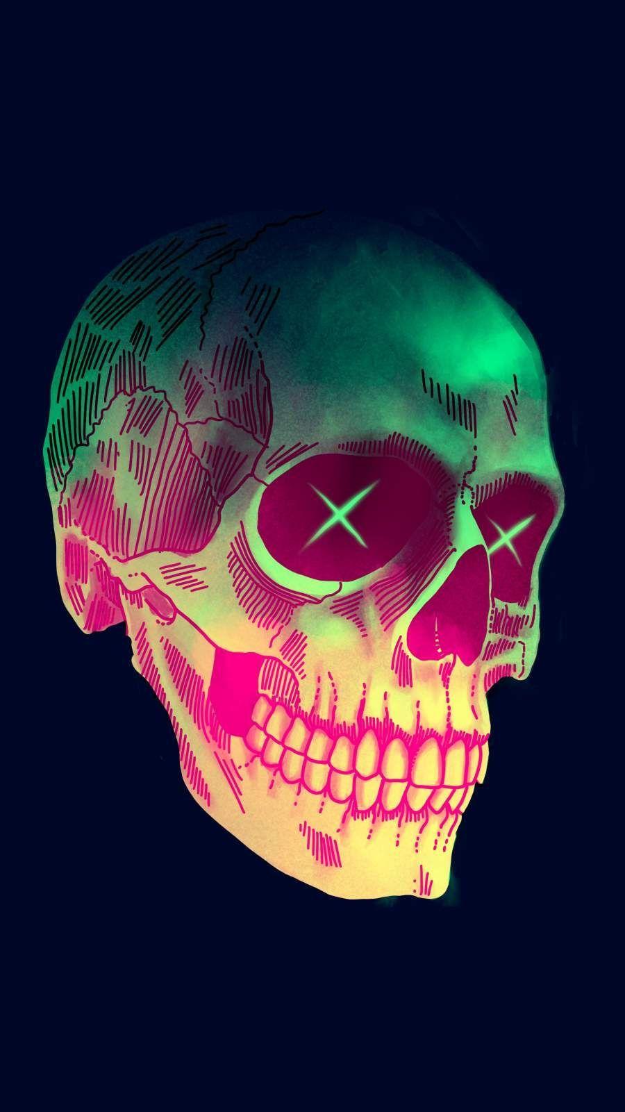 900x1601 Art Skull iPhone Wallpaper. Skull wallpaper iphone, Sugar skull wallpaper, HD skull wallpaper