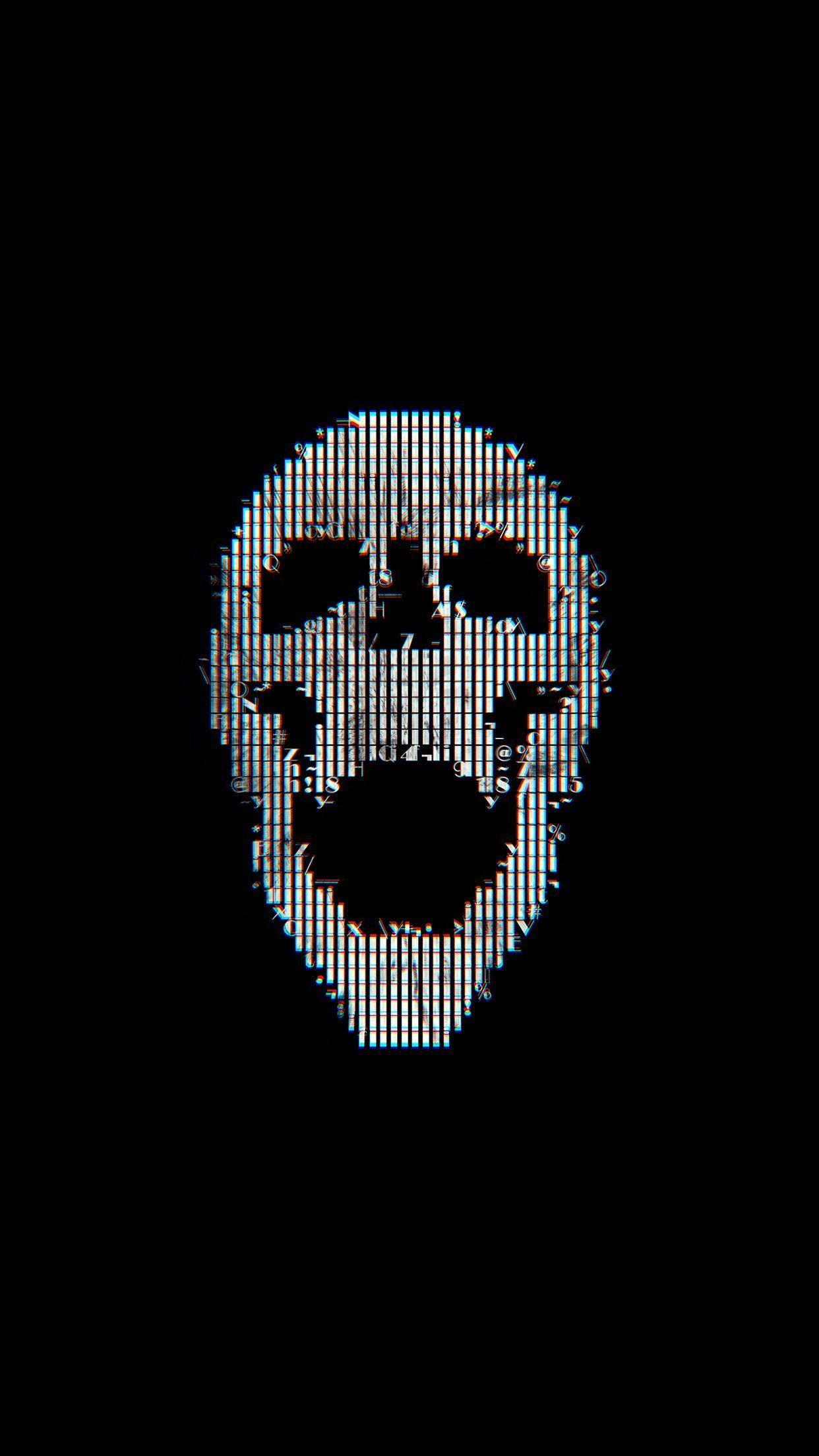 1242x2208 Scary Skulls iPhone Wallpaper
