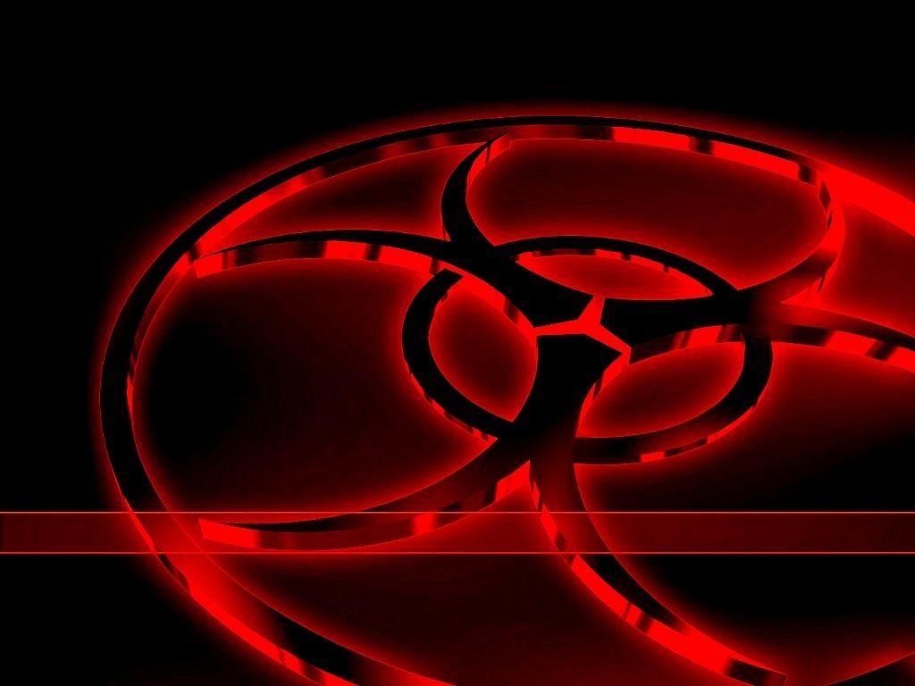 1024x768 Neon Red Wallpaper