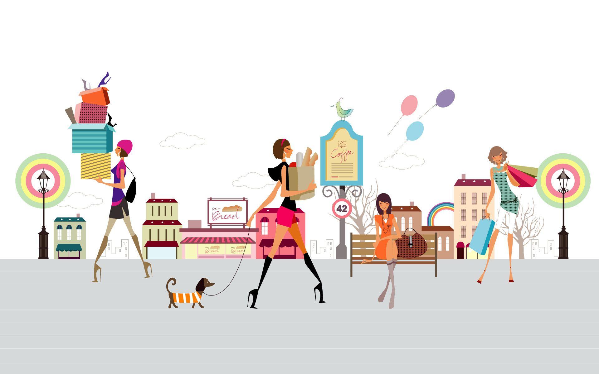 1920x1200 Fashion Illustration Women Wallpaper Resolution Fashion