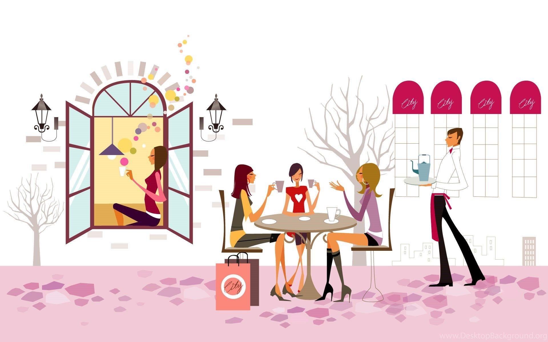 1920x1200 Fashion Illustration Women Wallpaper 15734 Background Color. Desktop Background
