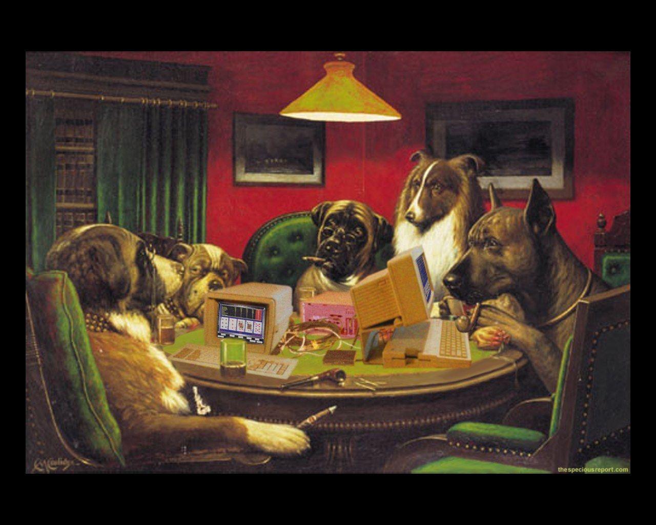 Dogs Playing Poker Wallpaper 62 images