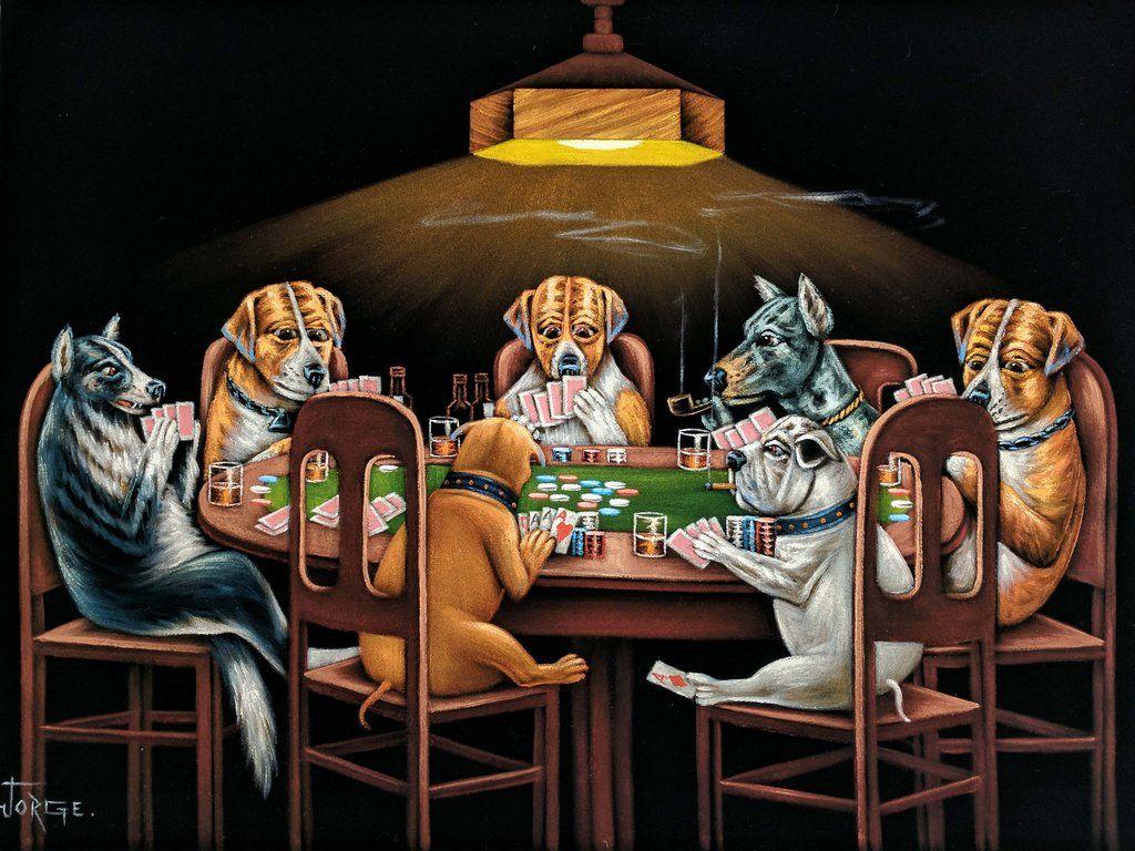 Dogs Playing Poker Wallpapers - Top Free Dogs Playing Poker Backgrounds ...