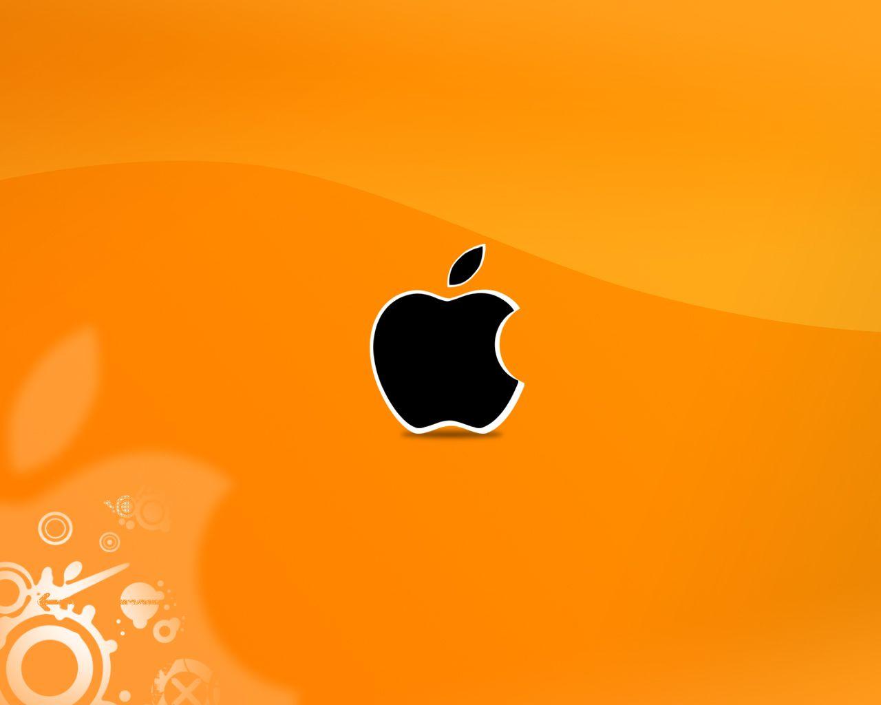 1280x1024 Orange Apple Wallpaper
