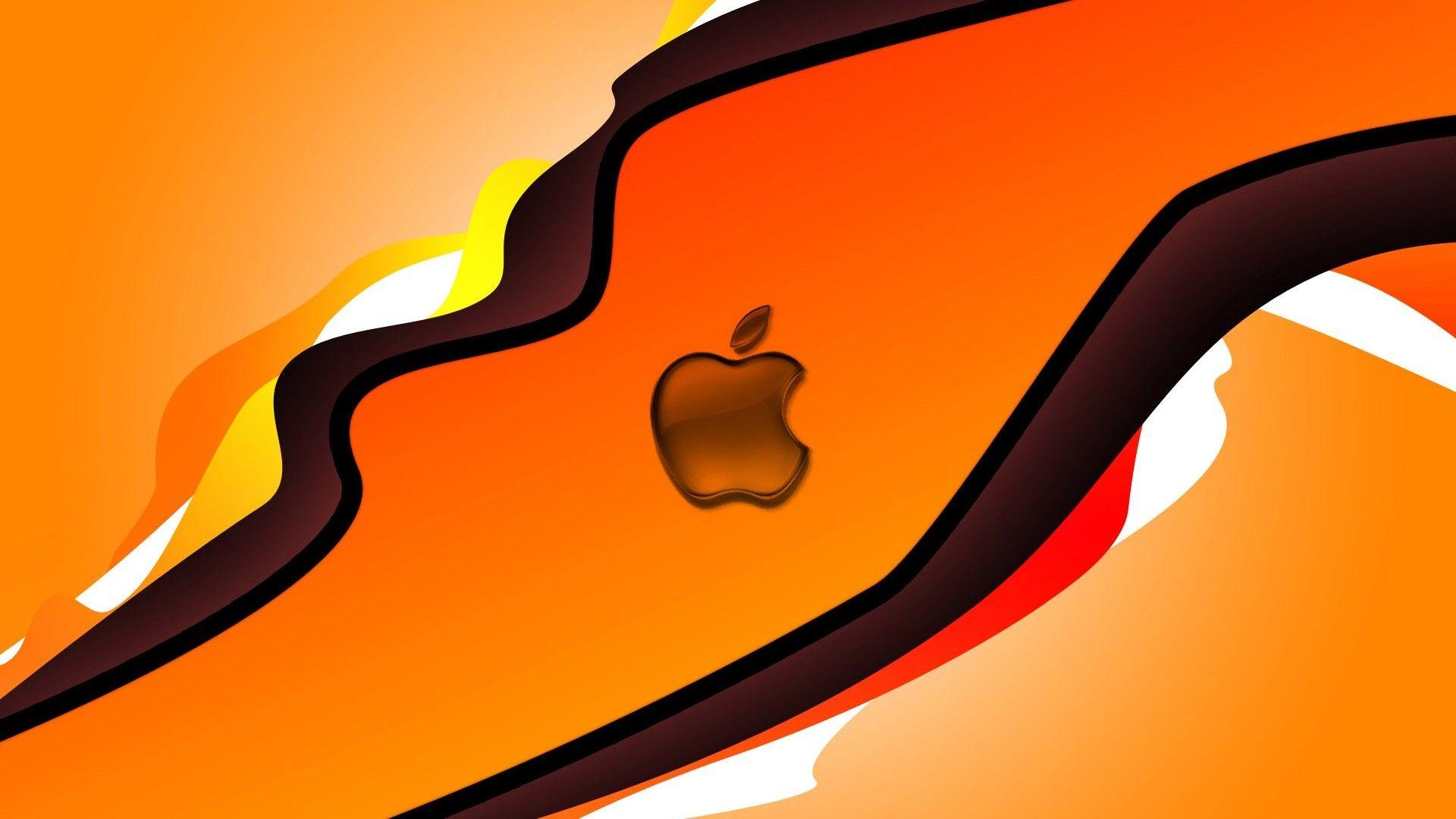 1920x1080 Background, orange, apple, wallpaper