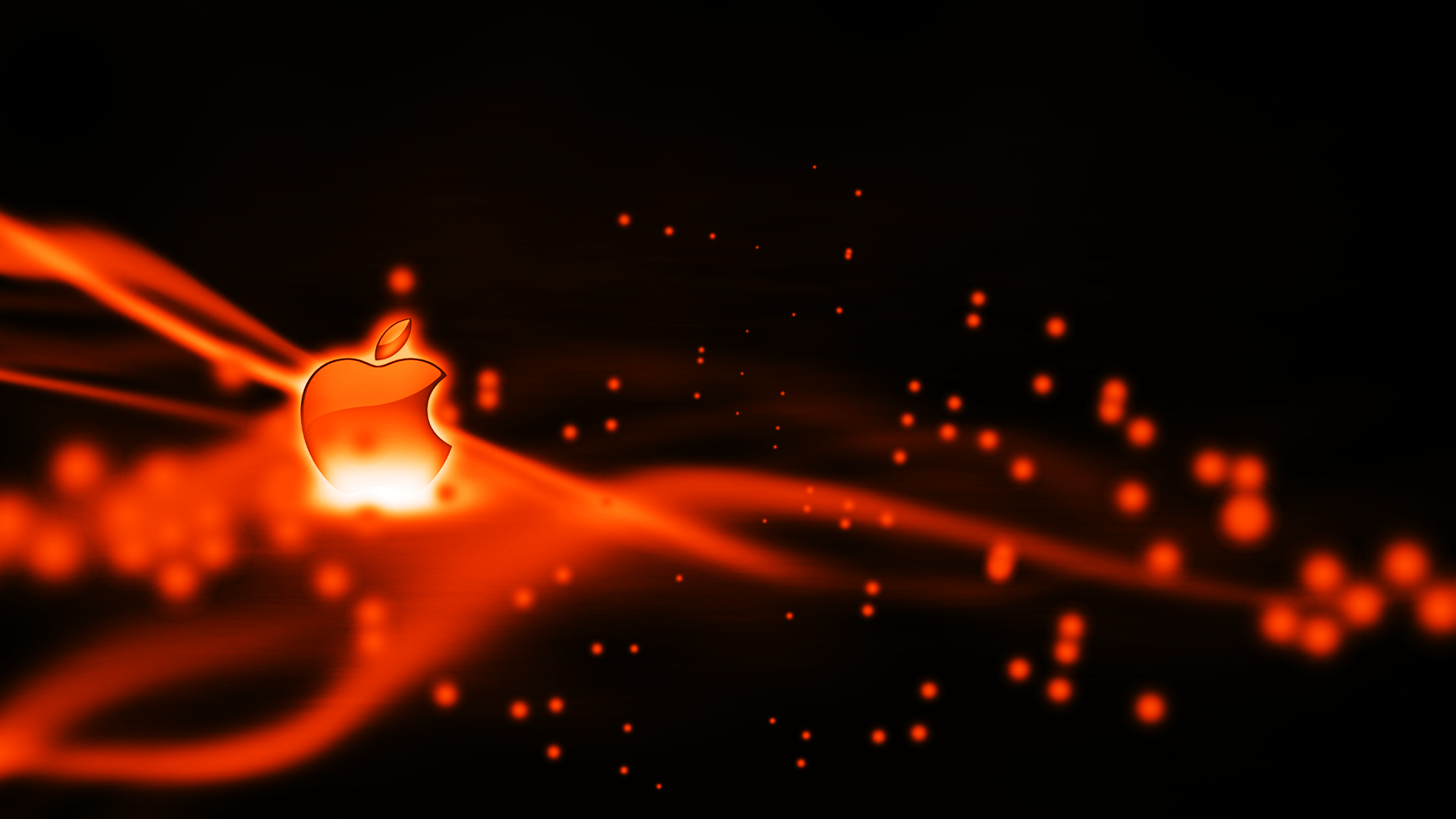 1920x1080 Orange Apple Wallpaper