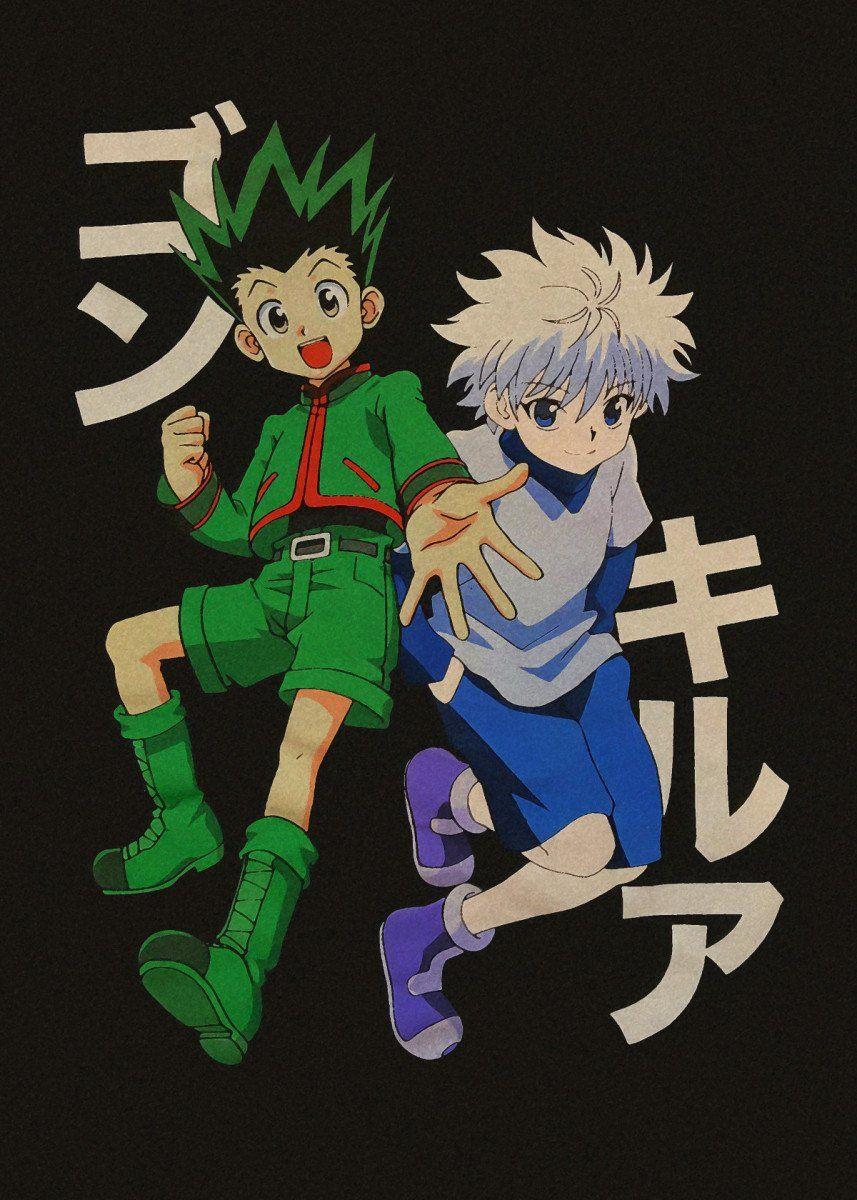 857x1200 Anime Hunter X Hunter Gon' Metal Poster Awesome. Displate. Hunter anime, Anime wall art, Anime