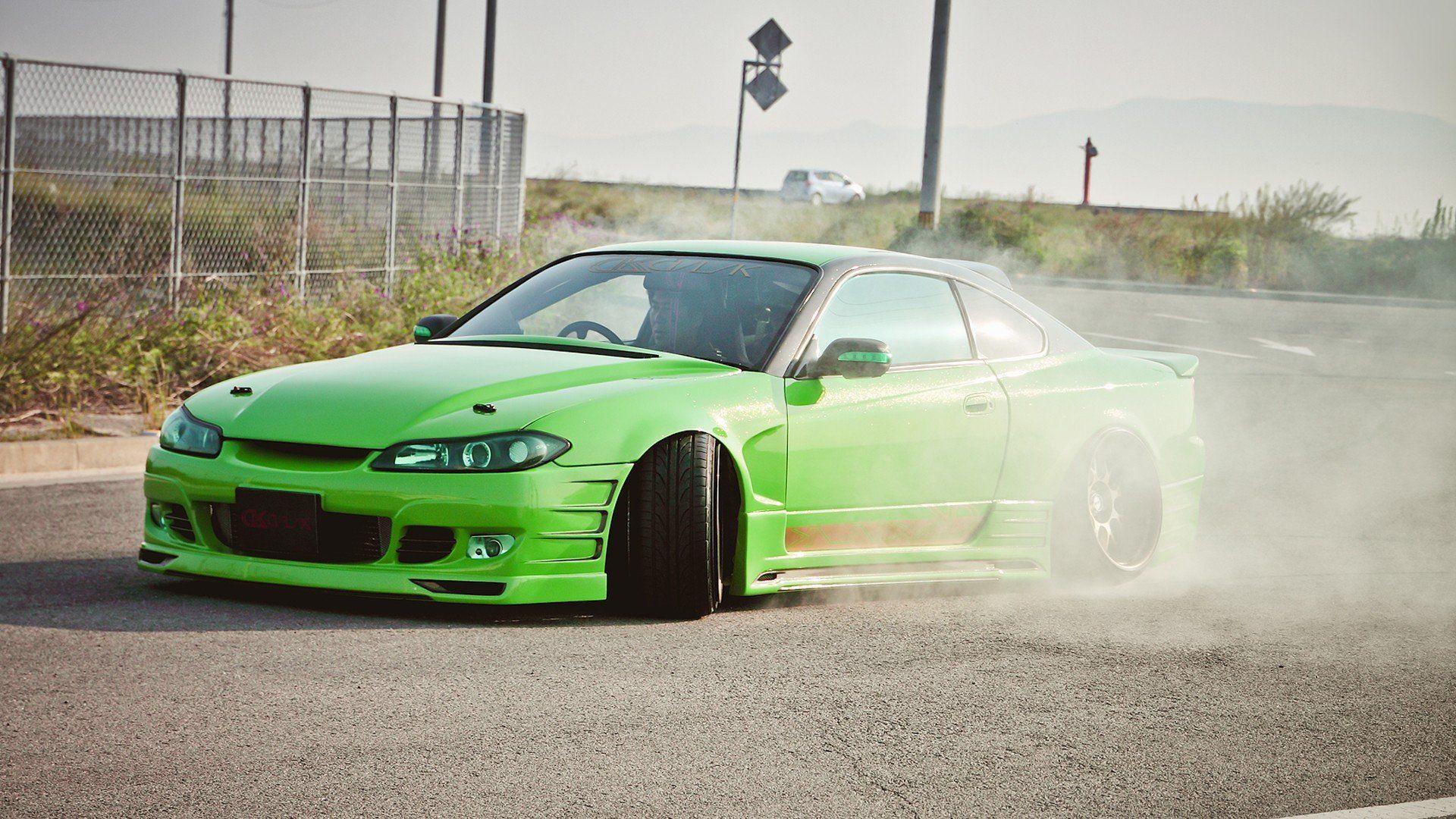 1920x1080 Green cars tuning Nissan Silvia S15 JDM Japanese domestic market wallpaperx1080