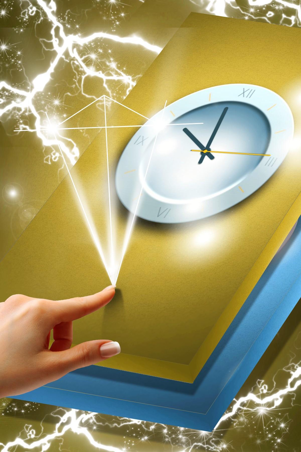 1200x1800 Pastel Color Clock Wallpaper for Android