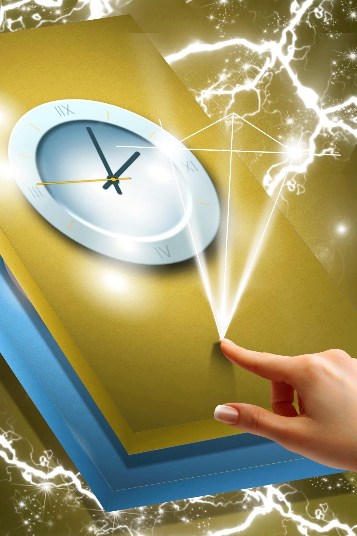 1200x1800 Pastel Color Clock Wallpaper for Android
