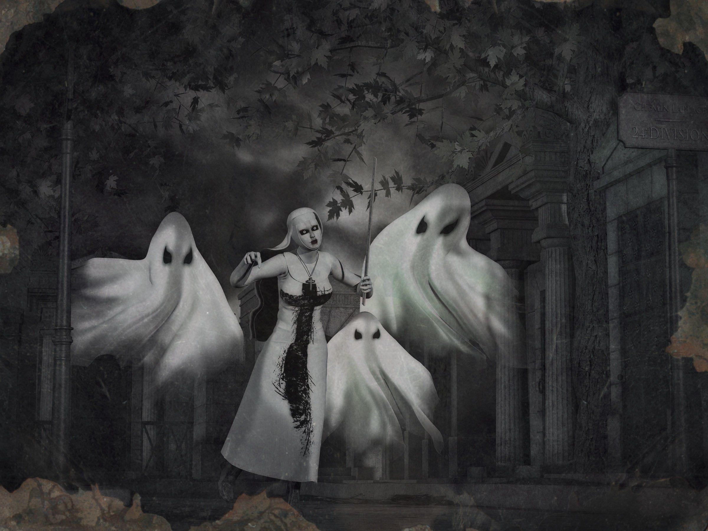 2400x1800 Halloween dark horror ghost occult witch satanic gothic wallpaperx1800
