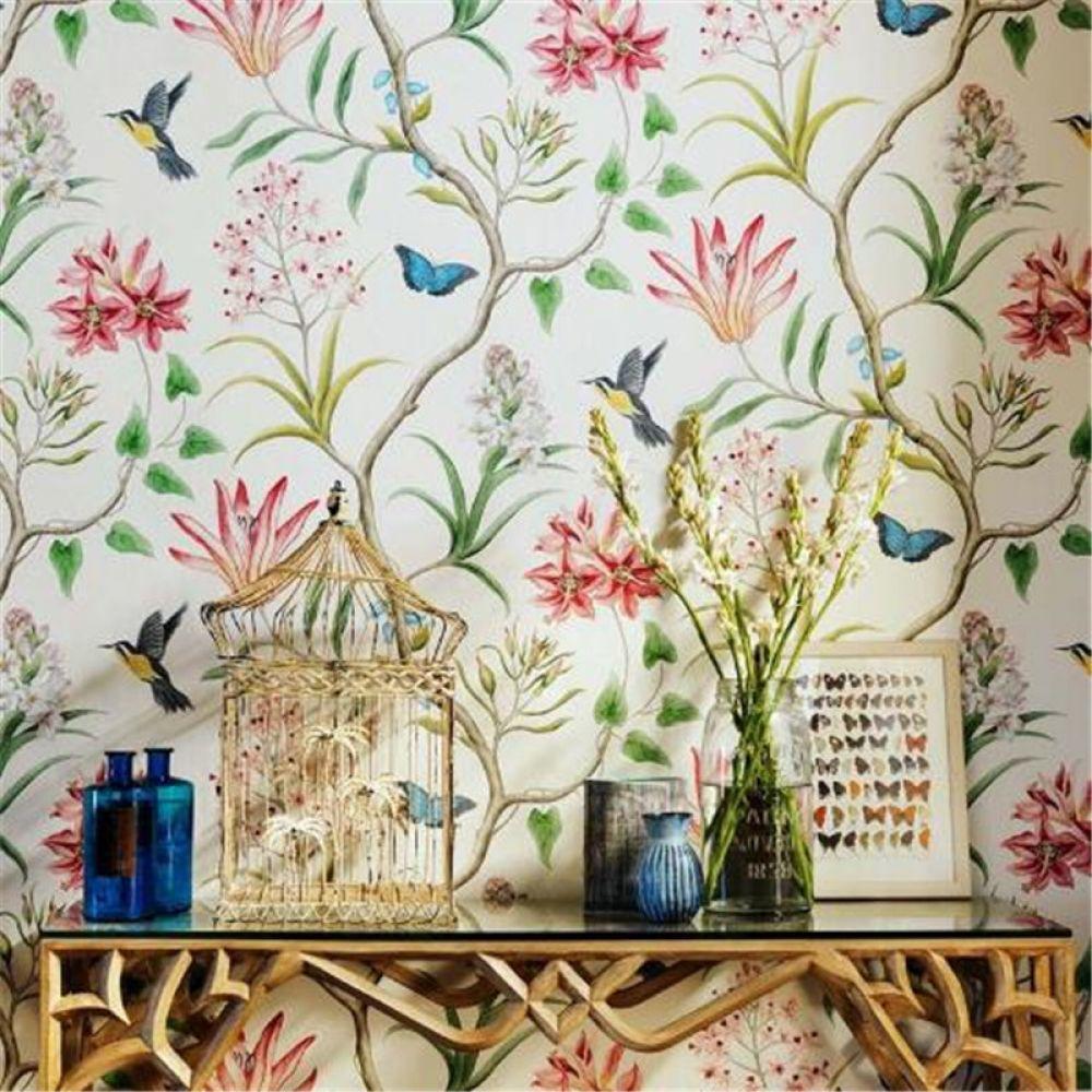 1000x1000 American Style Rustic 3D Wallpaper Rolls Vintage Floral Birds Butterfly Wall Papers for Bedroom Living Room Home Decor Flowers. Wallpaper