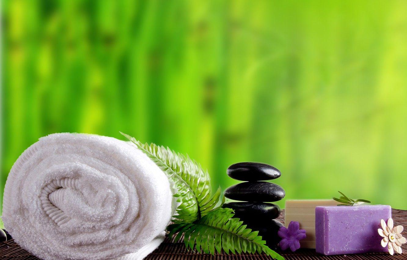1332x850 Wallpaper stones, towel, soap, Spa image for desktop, section разное