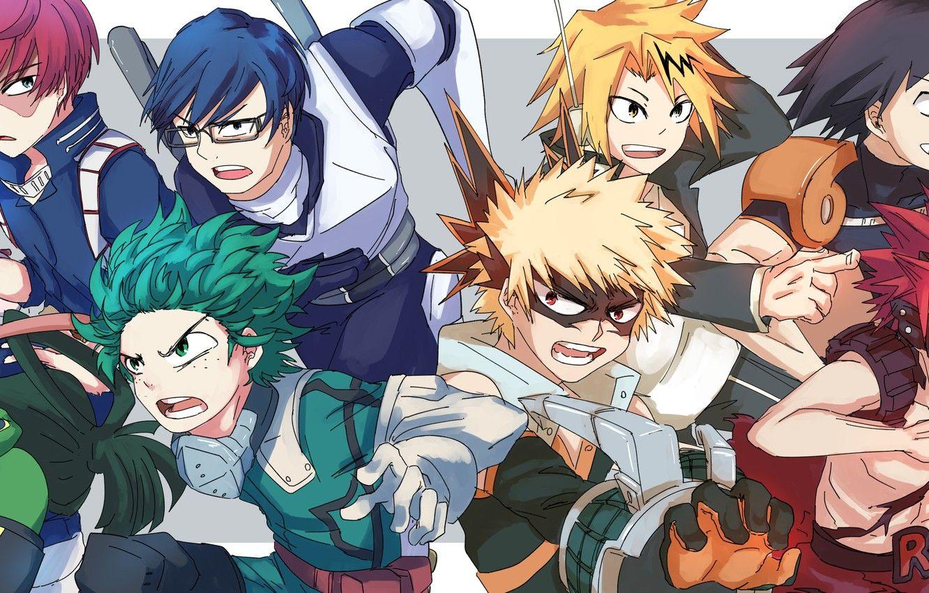1332x850 Wallpaper girls, guys, heroes, My Hero Academia, Boku No Hero Academy, My Hero Academy image for desktop, section сёнэн