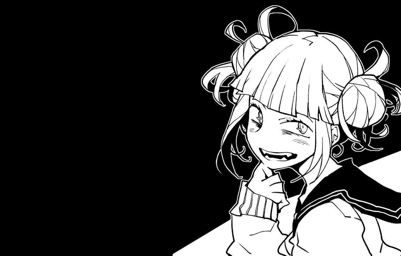 1332x850 Photo Wallpaper Smile, Girl, My Hero Academia, Boku Hero Academia Wallpaper Black
