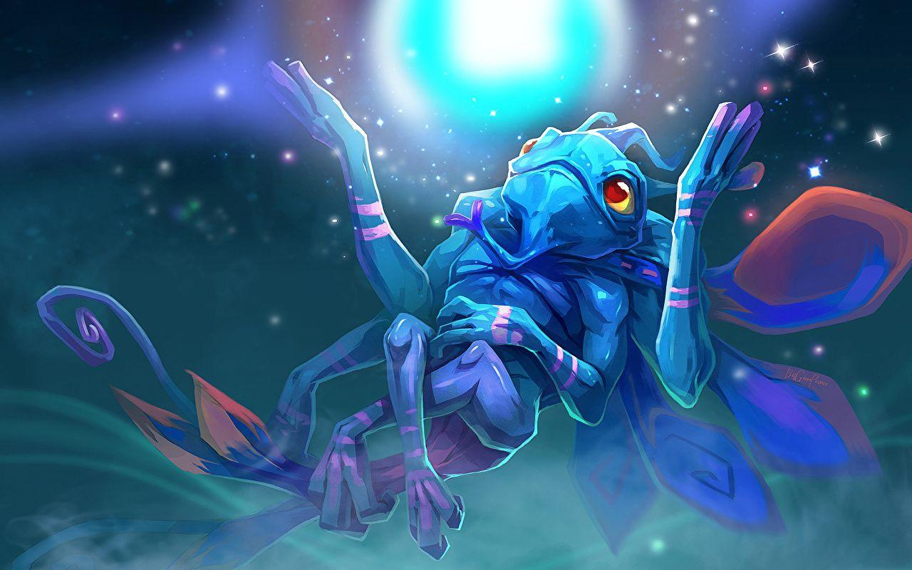 1280x800 Wallpaper DOTA 2 Puck Monsters Fantasy vdeo game Supernatural beings