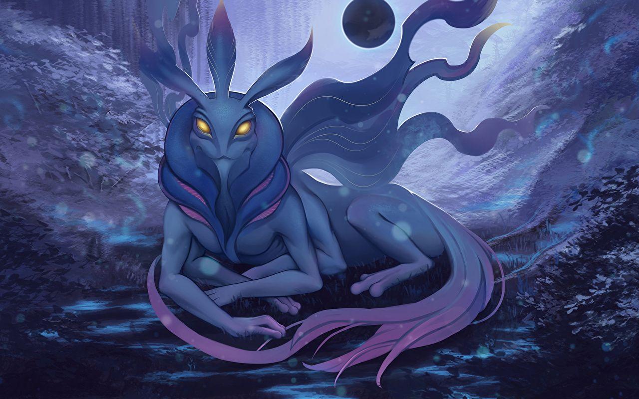 1280x800 Photos DOTA 2 Puck Fantasy vdeo game Supernatural beings