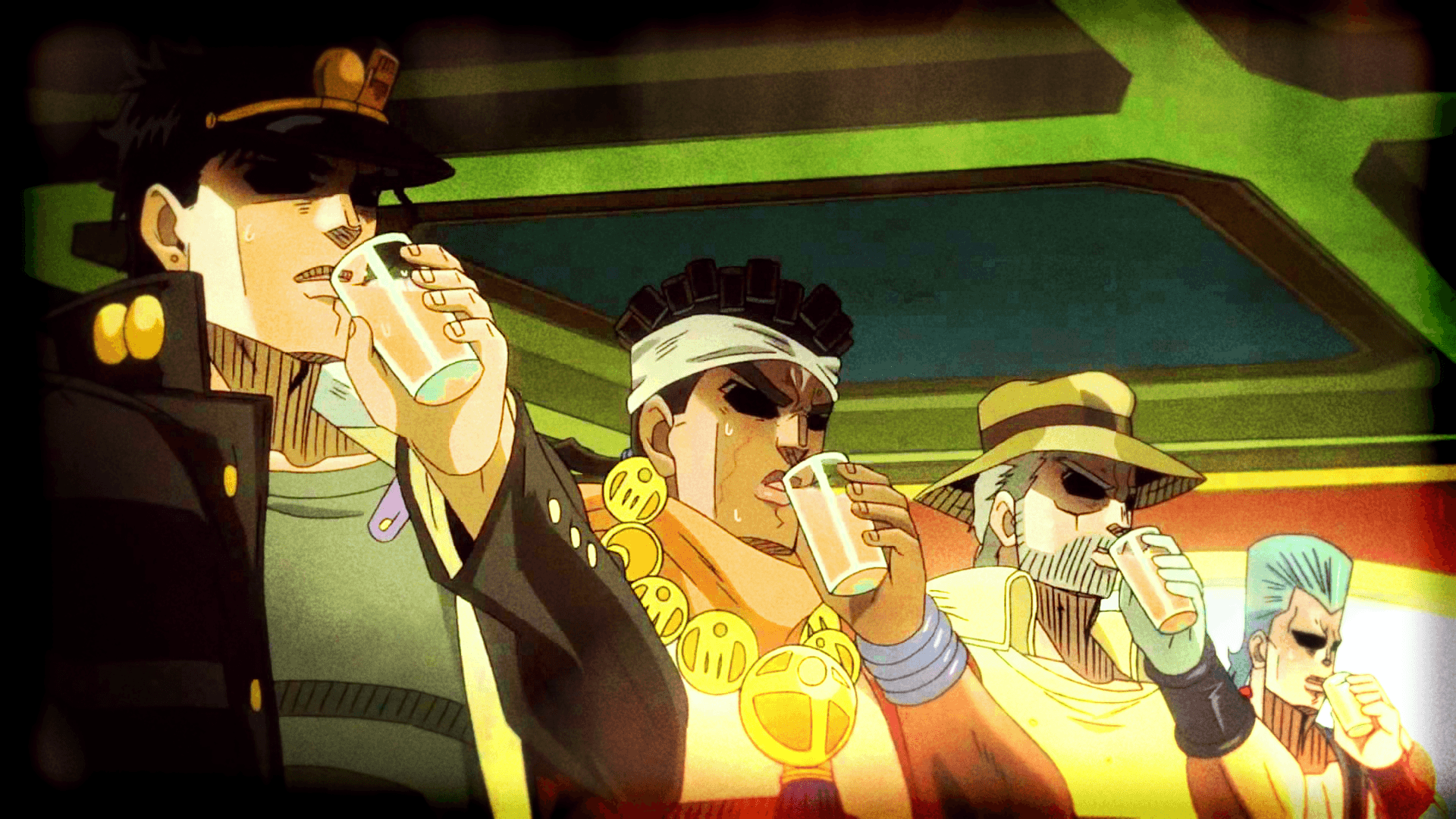 1920x1080 jotaro joseph avdol polnareff joestar fondo de pantalla