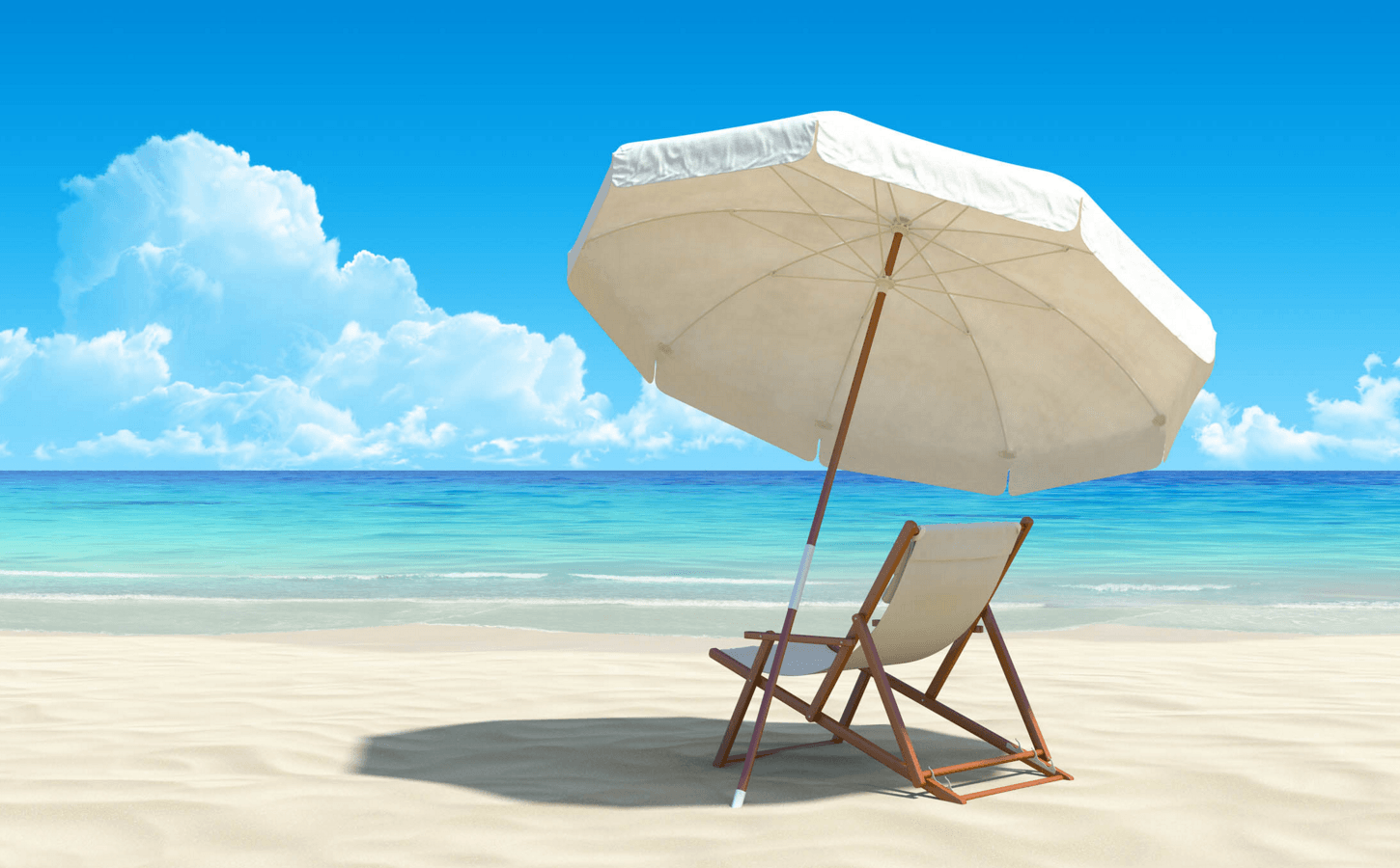 1450x900 Wallpaper OF Beach Chairs 10741