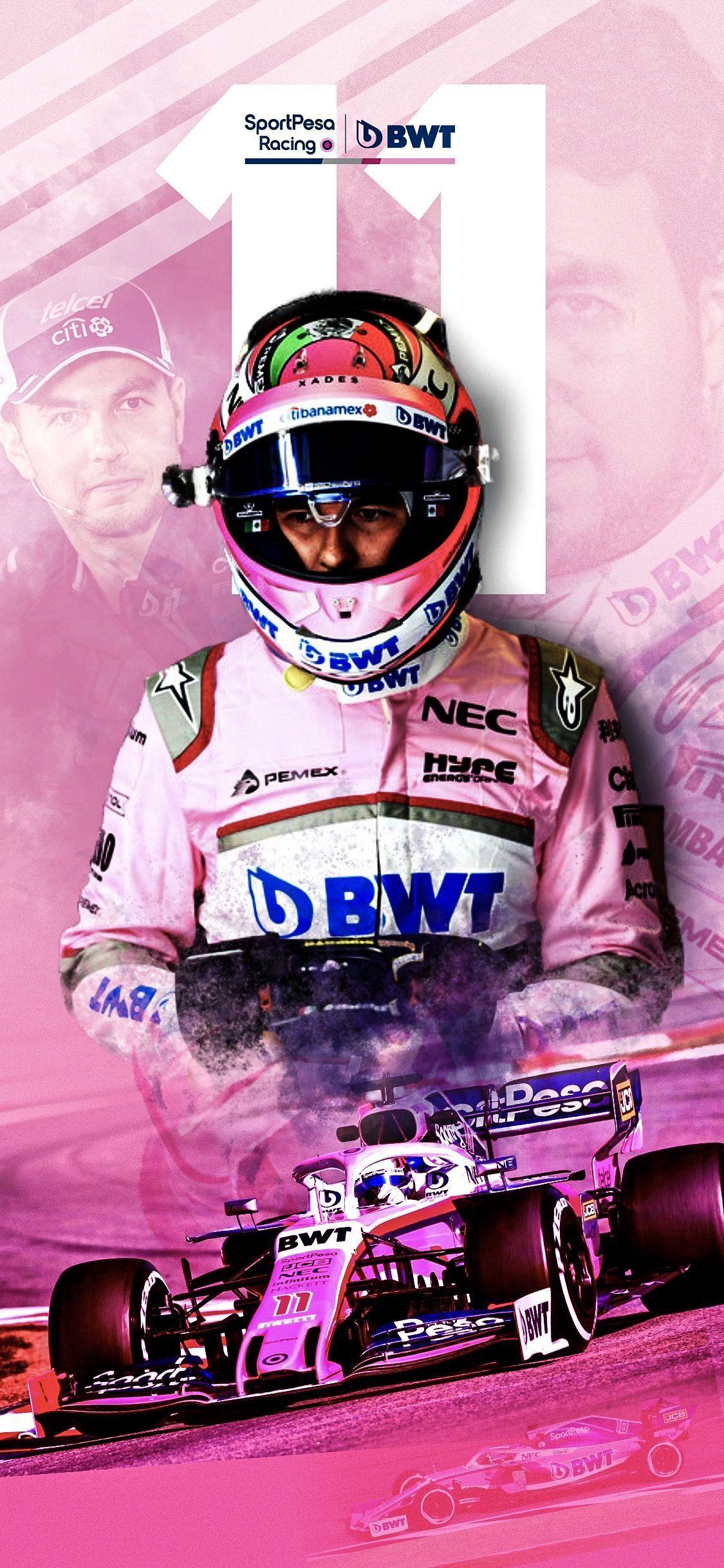 Download Sergio Perez Standing On F1 Car Wallpaper  Wallpaperscom