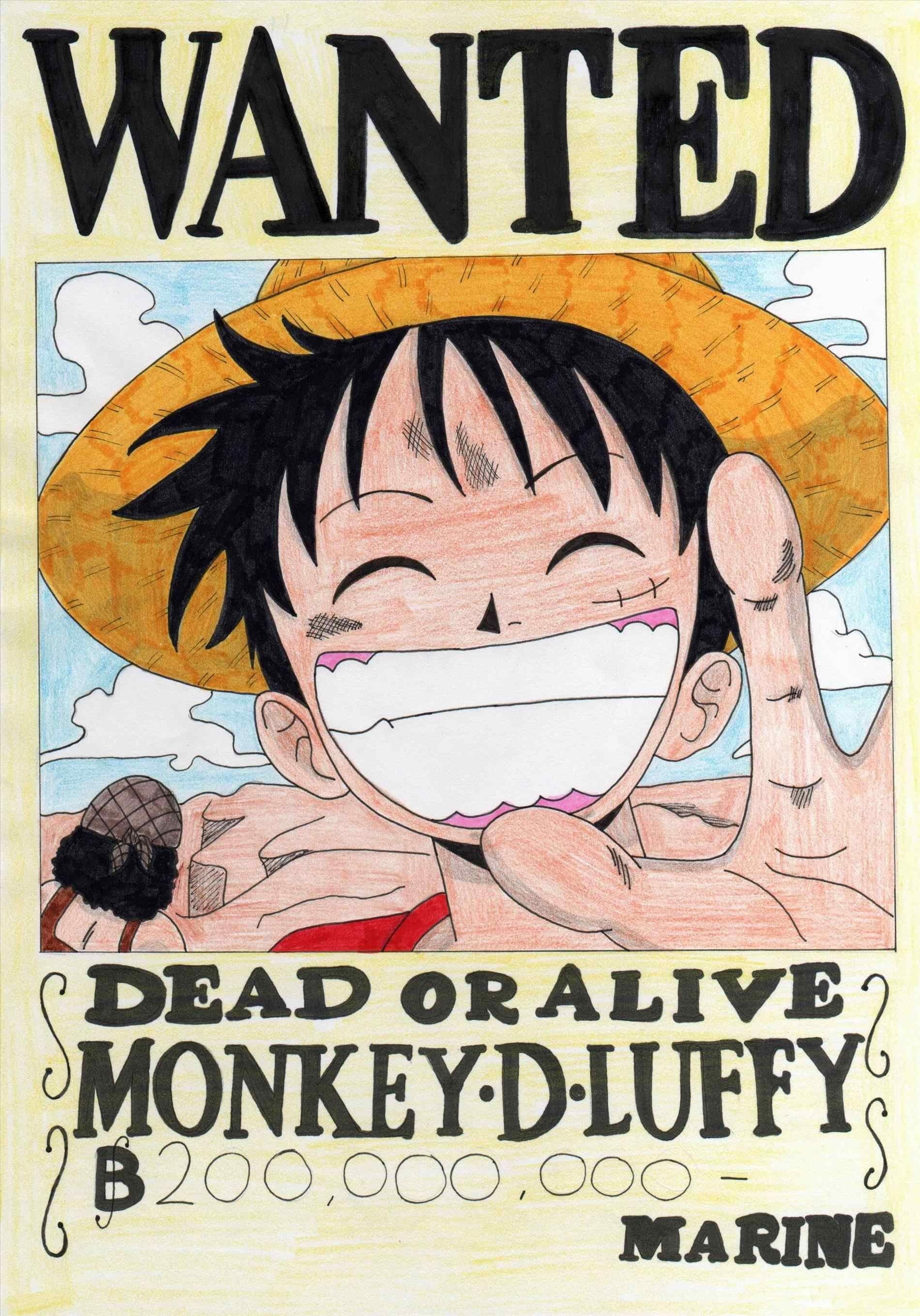 1900x2719 Wanted Poster One Piece Wallpaper