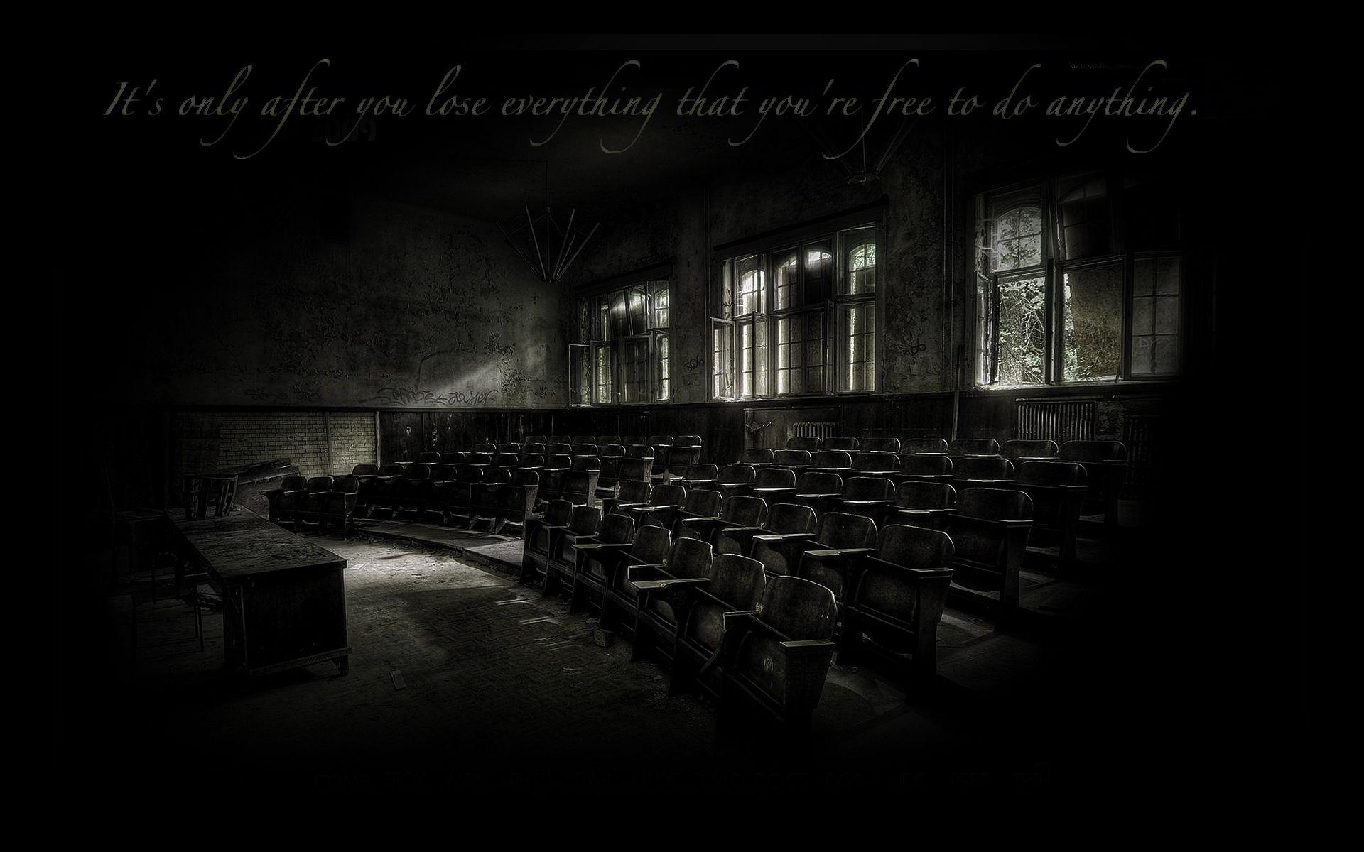 1920x1200 quotes, lecture hall, Chuck Palahniuk wallpaper