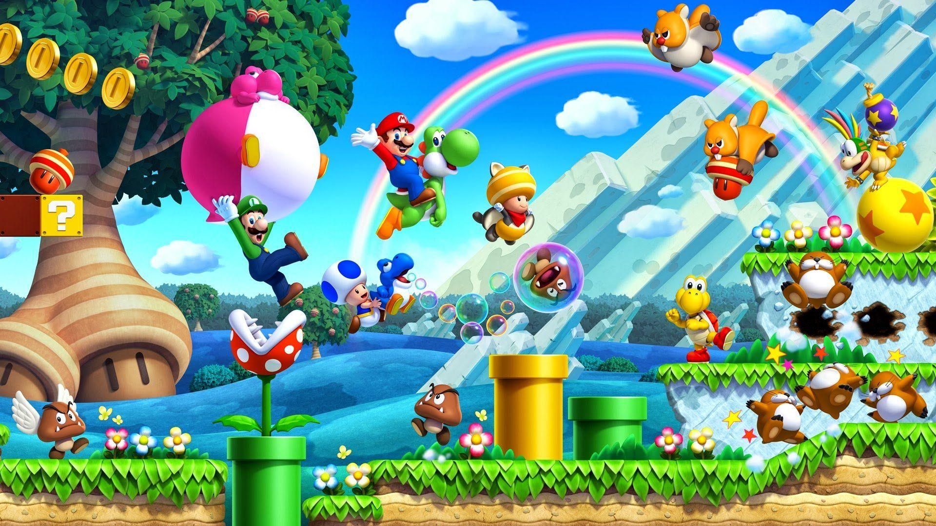 Mario Bros Wallpapers Top Free Mario Bros Backgrounds Wallpaperaccess