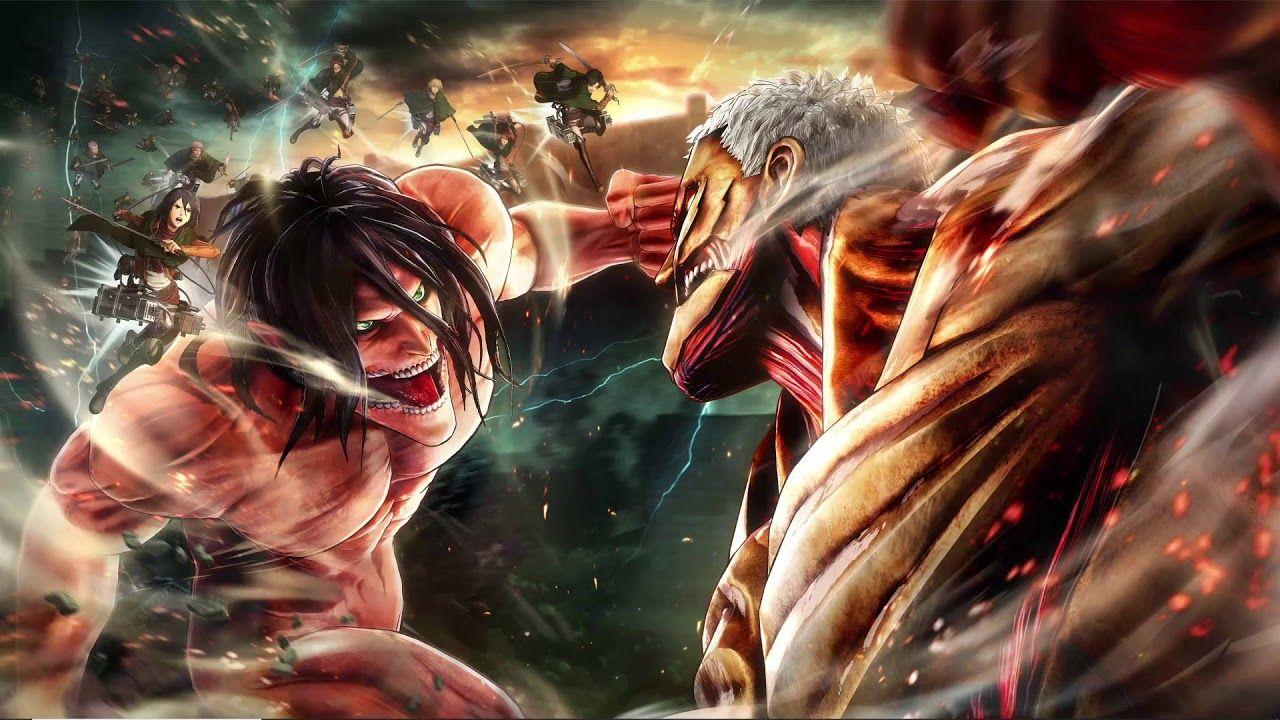 1280x720 ATTACK ON TİTAN EREN JAEGER VS REİNER BRAUN (ATTACK TİTAN VS ARMORED TİTAN) 4K HD WALLPAPER ENGİNE