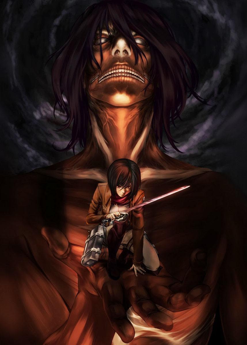 858x1200 Attack On Titan Wallpaper
