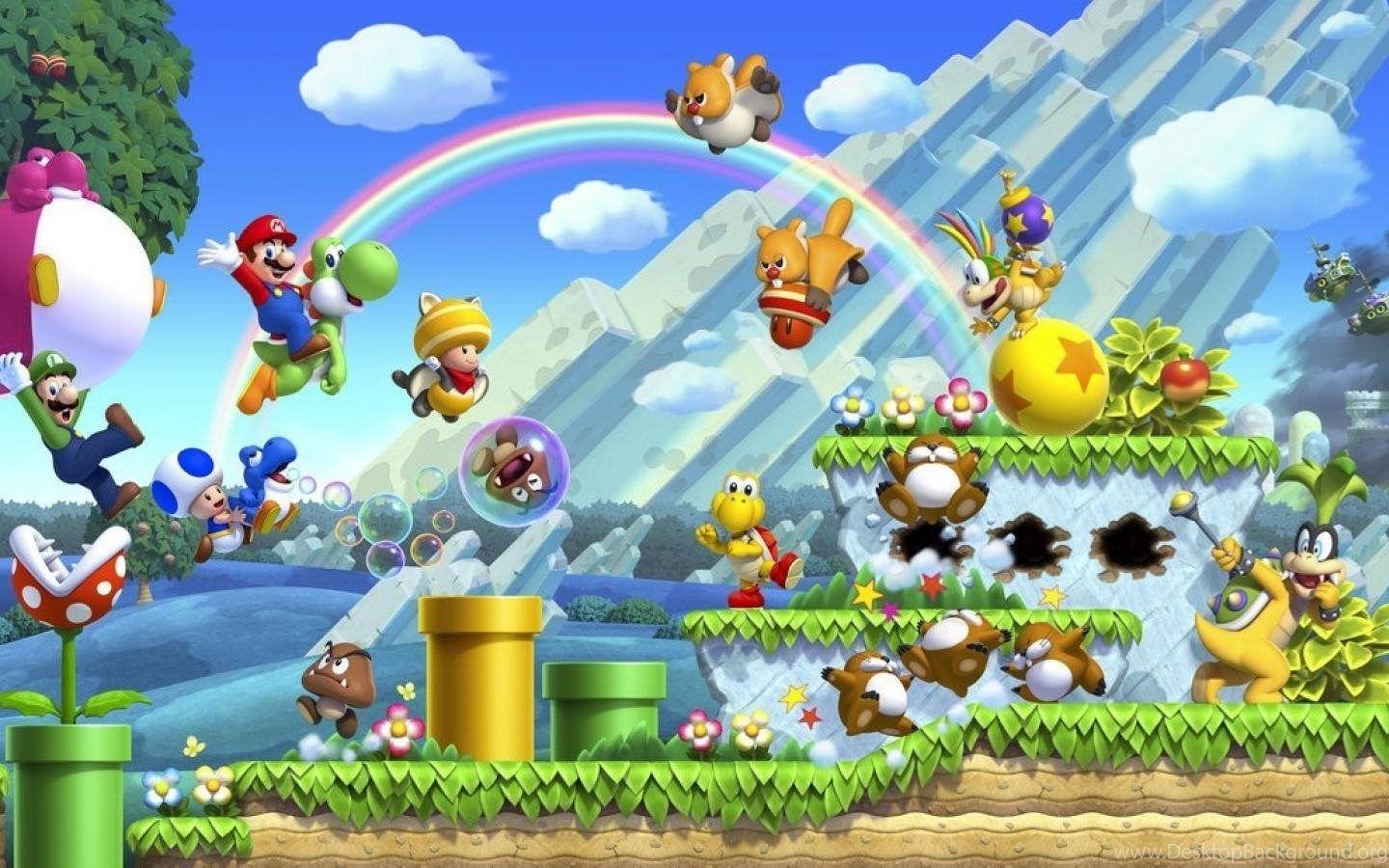 1440x900 Goomba Wii U New Super Mario Bros Wallpaper Desktop Background