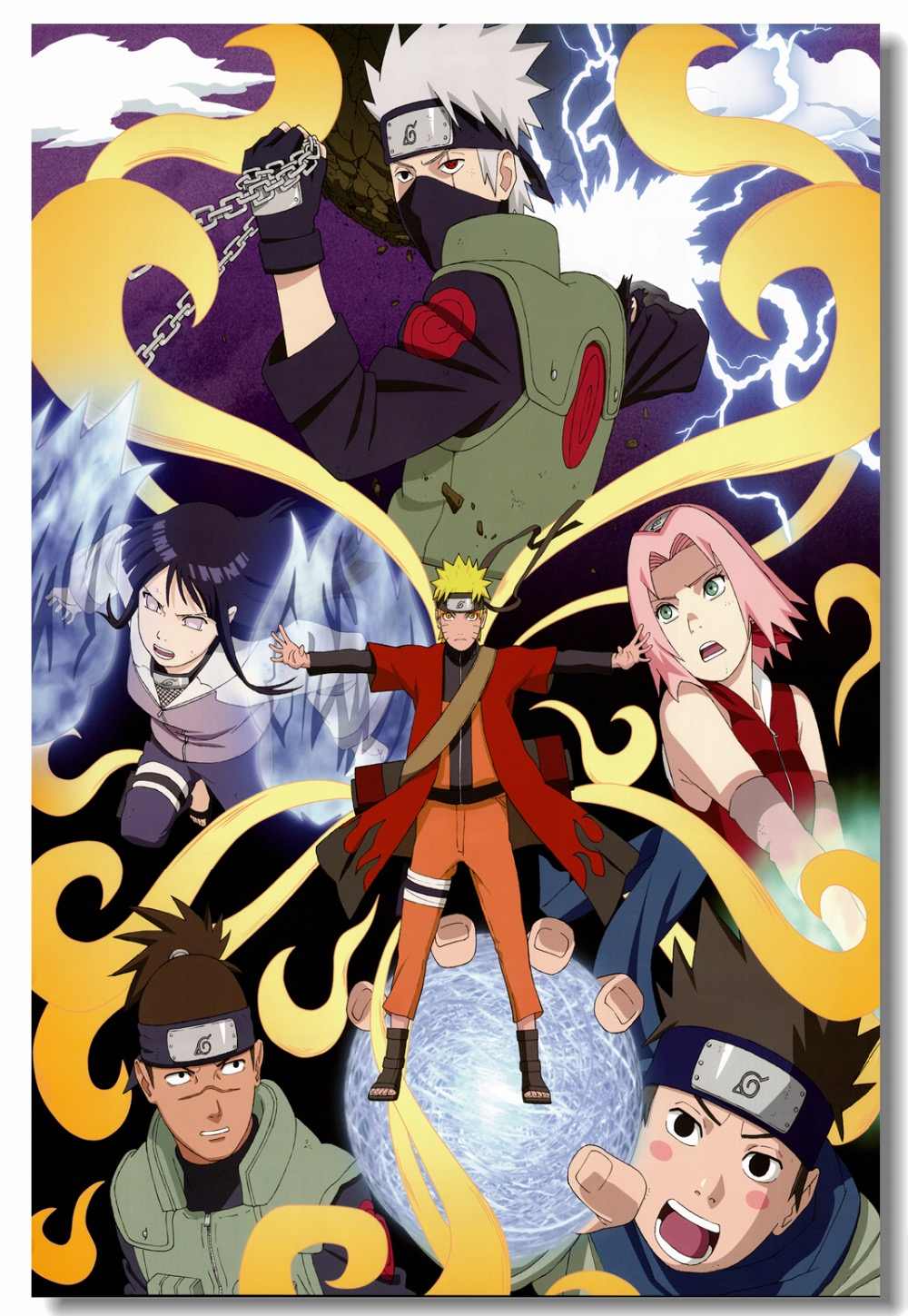 1000x1449 Vải trang trí tường tùy chỉnh Naruto Poster Naruto Uchiha Sasuke Hình nền Hatake Kakashi Sticker Bức tranh tường Trẻ em trang trí phòng #. Dán tường. - AliExpress