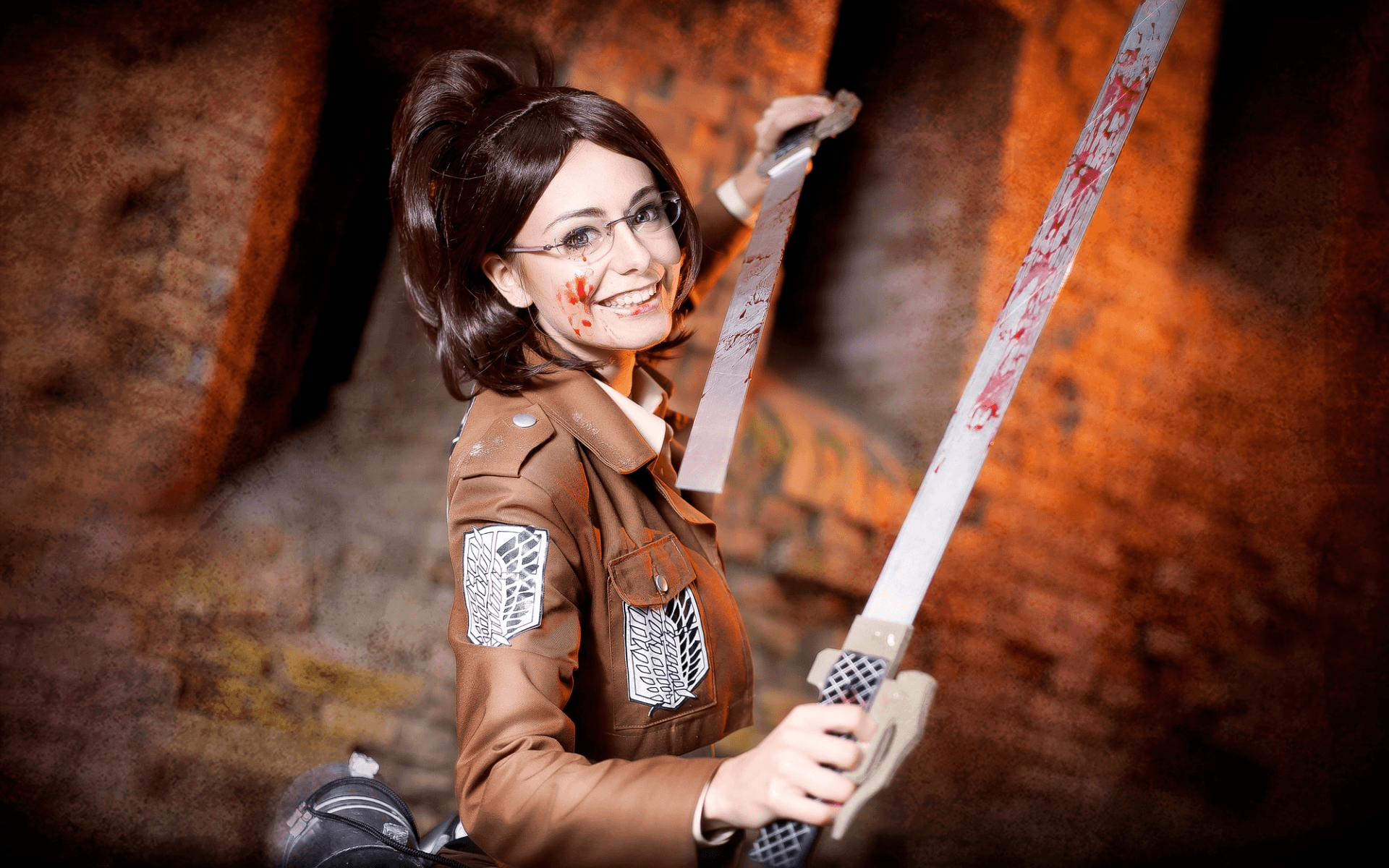 1920x1200 Wallpaper Hanji Zoe from Attack on Titan