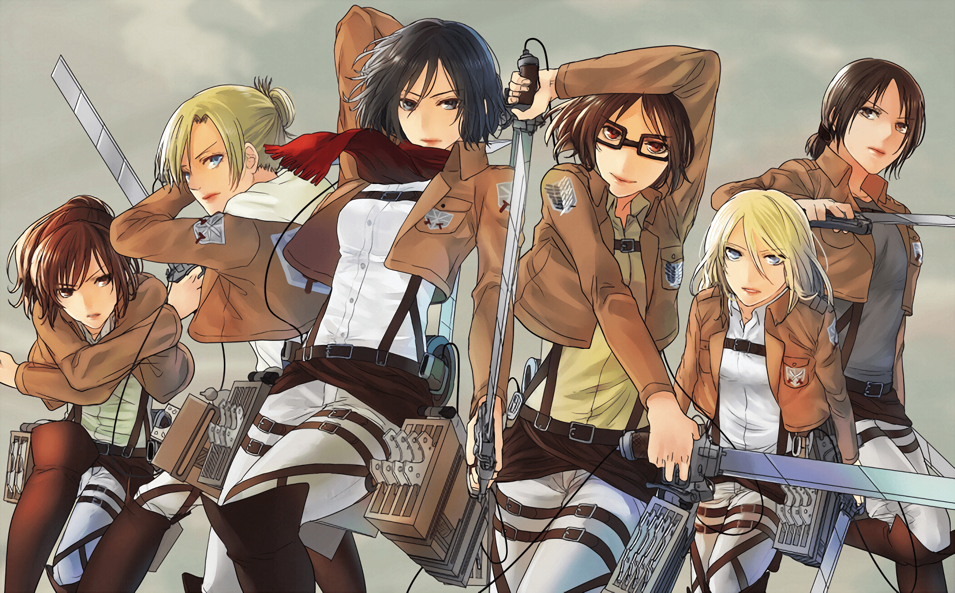 1920x1193 Annie Leonhart Hange Zoe Historia Reiss Mikasa Ackerman Sasha Blouse Ymir Attack On Titan Wallpaper:1920x1193