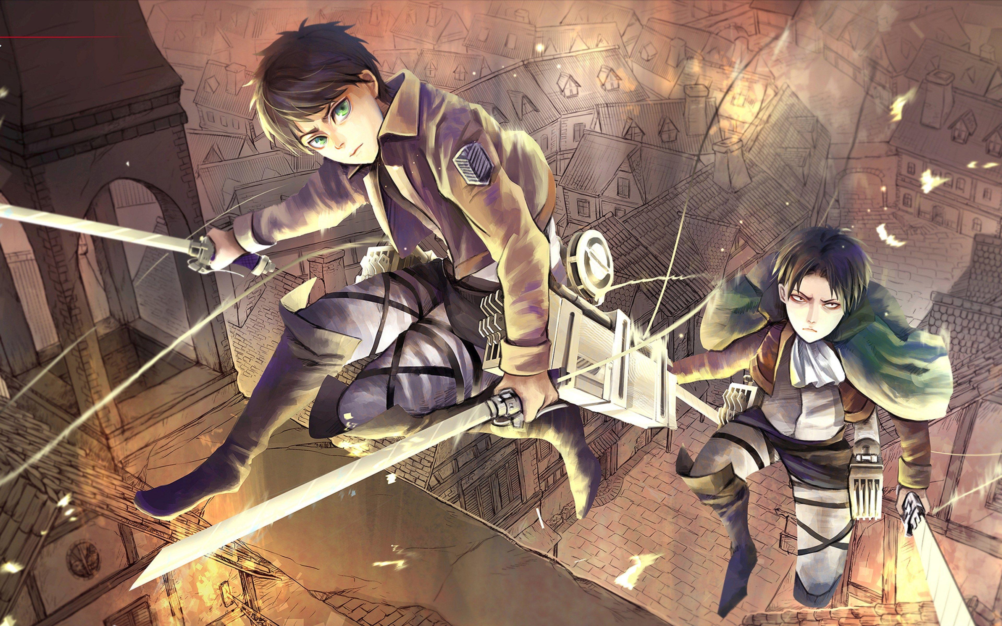 3840x2400 attack on titan 4k ultra HD wallpaper High quality walls