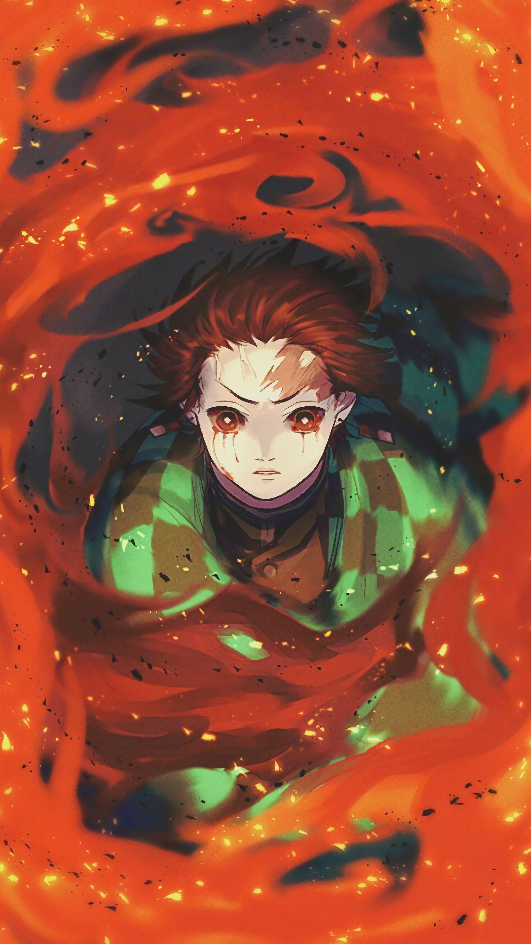 2160x3840 Tanjiro, Flame, Kimetsu no Yaiba, 4K phone HD Wallpaper, Image, Background, Photo and Picture