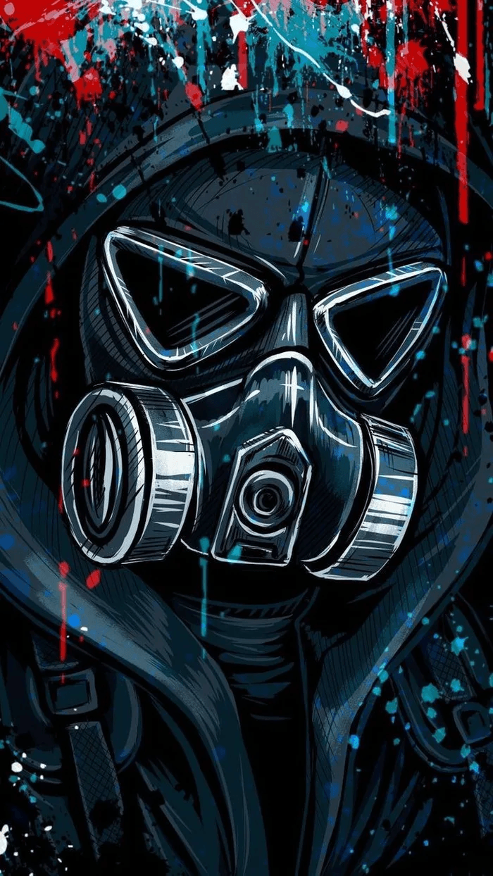 700x1244 I need some wallpaper, share yours. Gas mask art, Graffiti wallpaper, Masks art