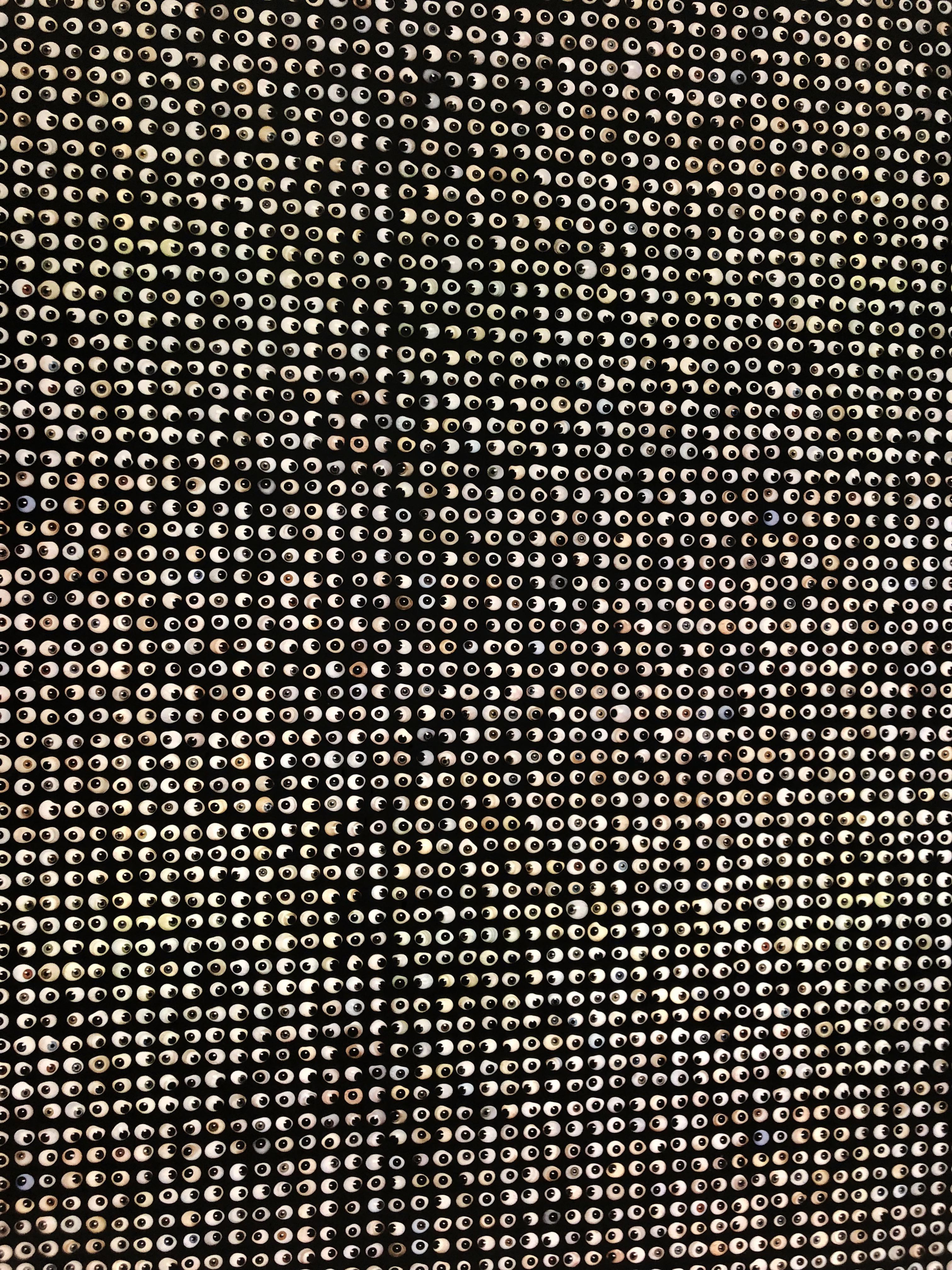 3024x4032 This eyeball wallpaper in our work bathroom