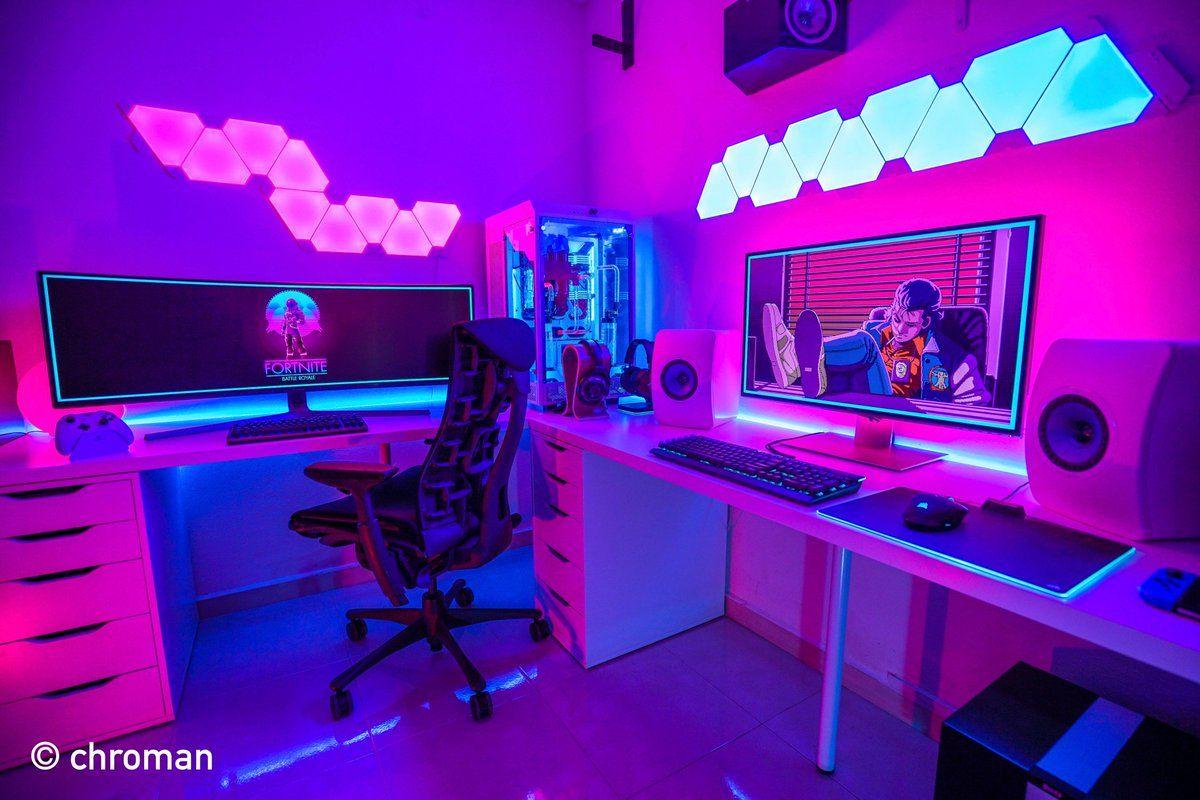 1200x800 Newegg #NewYearsTechResolution: build THE ULTIMATE home theater + gaming room of your dreams.with or without the Fortnite wallpaper UltraWide 144Hz PC setup powered by 4x NVIDIA #TitanXp
