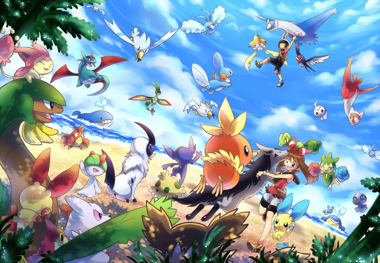 1300x902 Pokemon ORAS Hoenn. Pokémon oras, Pokemon image, Pokemon