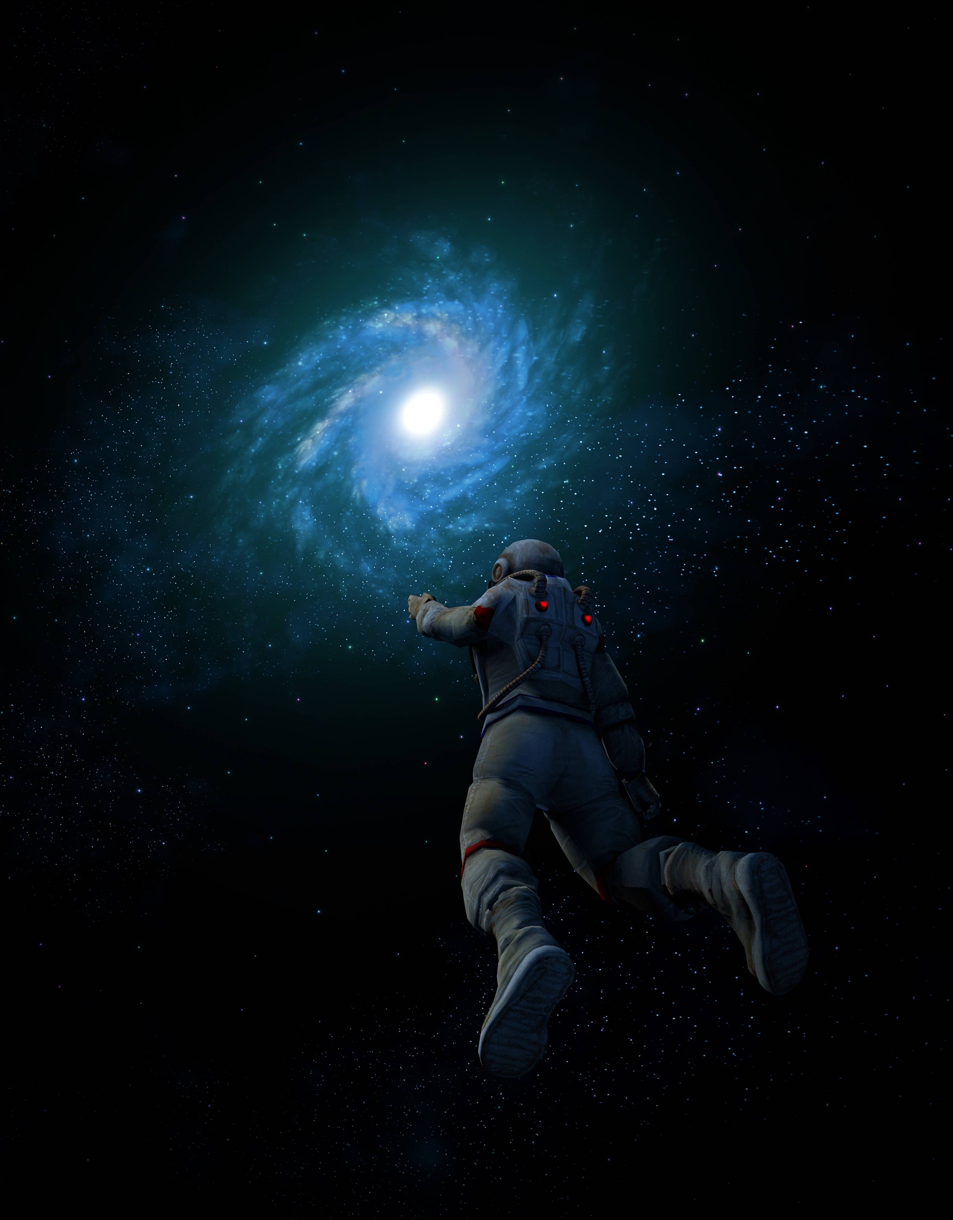3201x4096 Astronaut In Galaxy Macbook Pro Retina Wallpaper, HD Space 4K Wallpaper, Image, Photo and Background