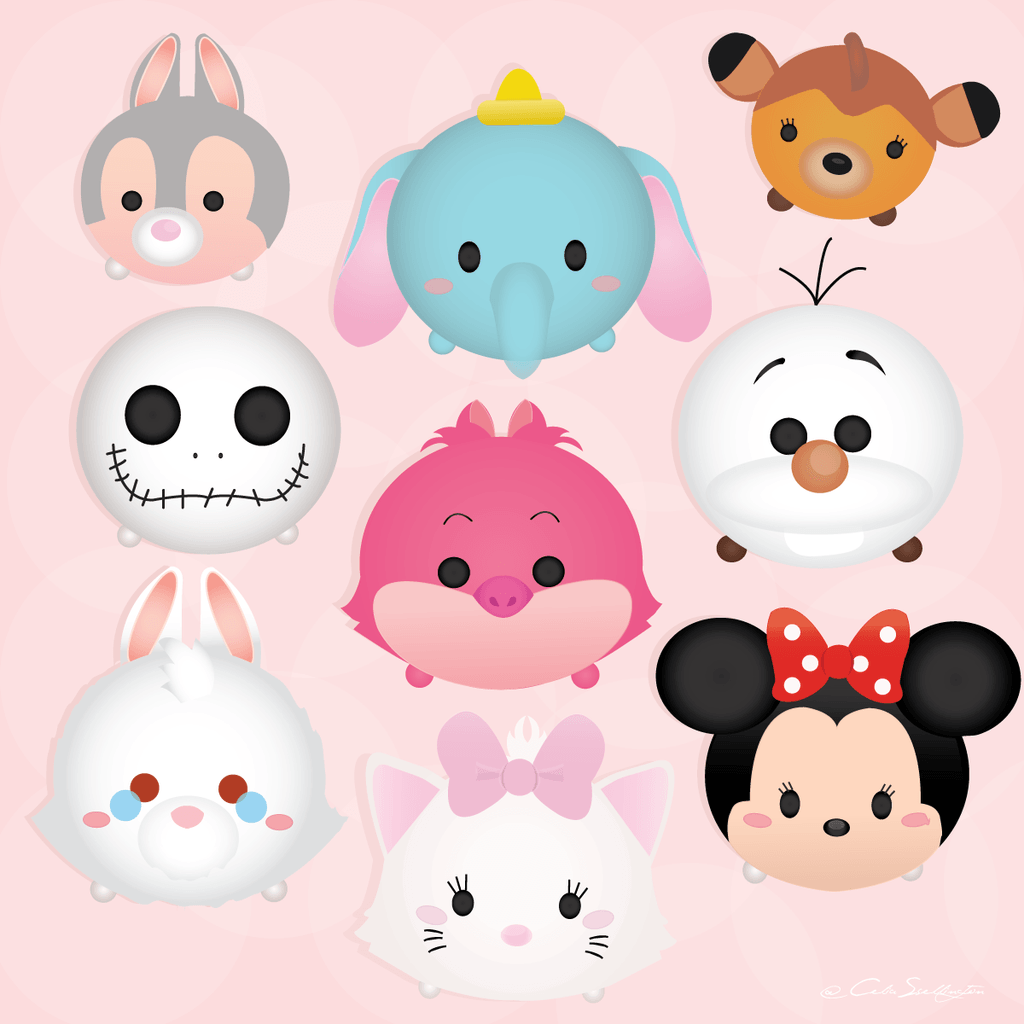 1024x1024 Tsum Tsum Wallpaper