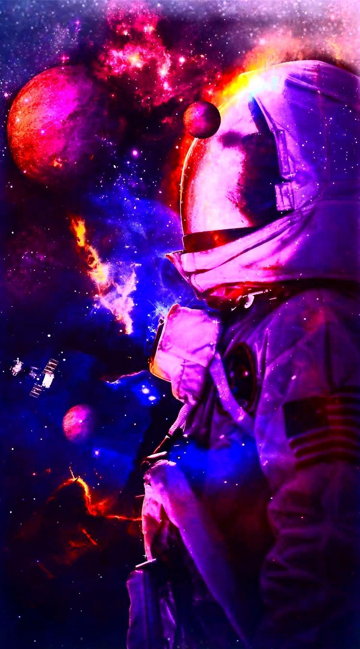 1200x2160 Astronauts - #LiveWallpaper. Space artwork, Astronaut wallpaper, Space art